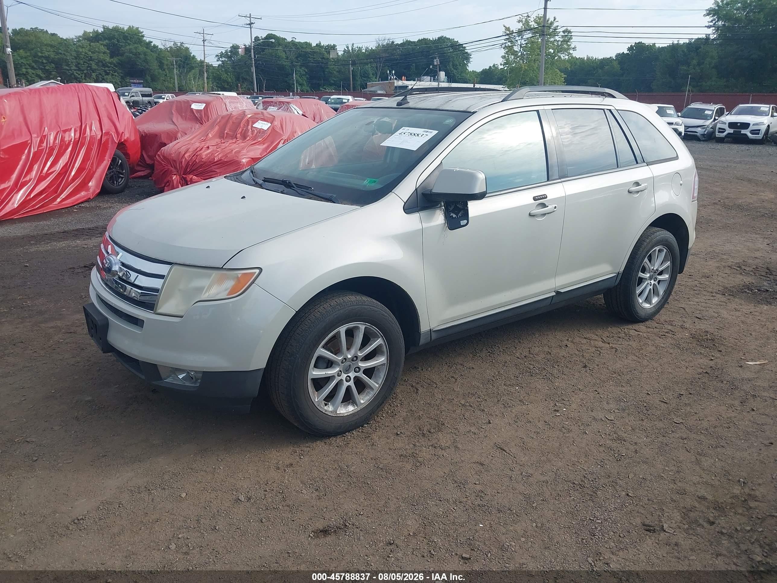 2007 Ford Edge Sel Plus White vin: 2FMDK39C47BB71851