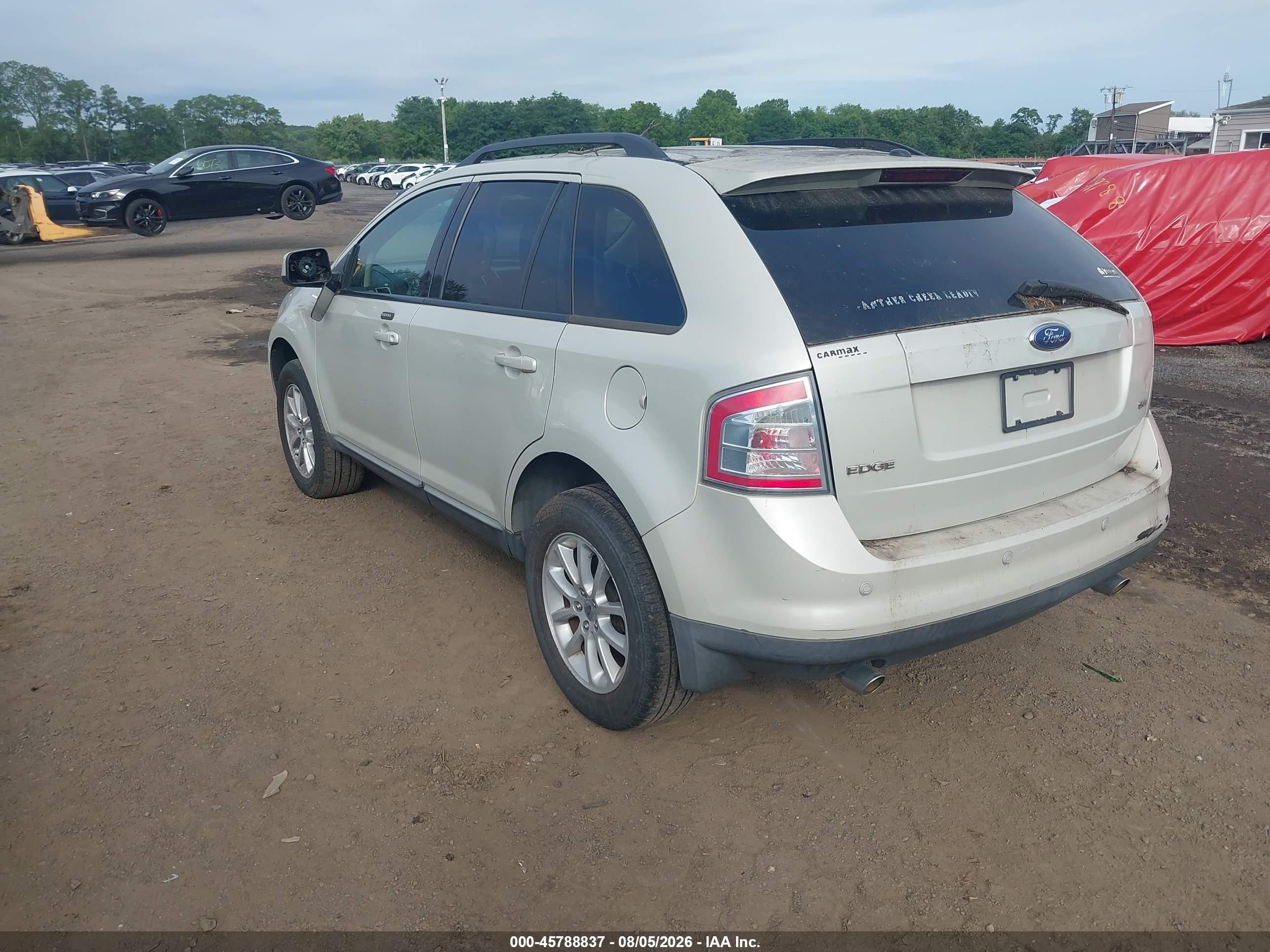 2007 Ford Edge Sel Plus White vin: 2FMDK39C47BB71851