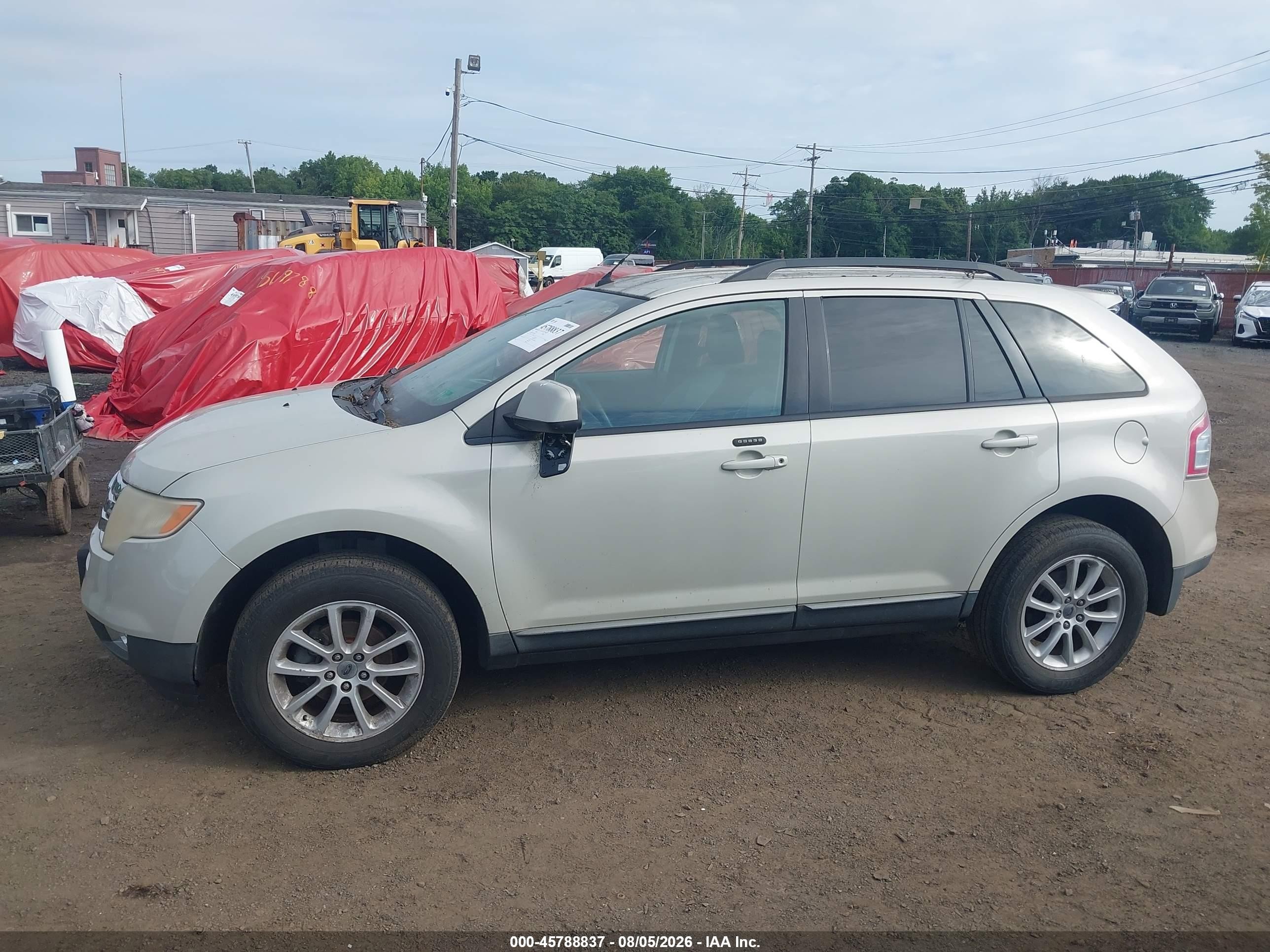 2007 Ford Edge Sel Plus White vin: 2FMDK39C47BB71851