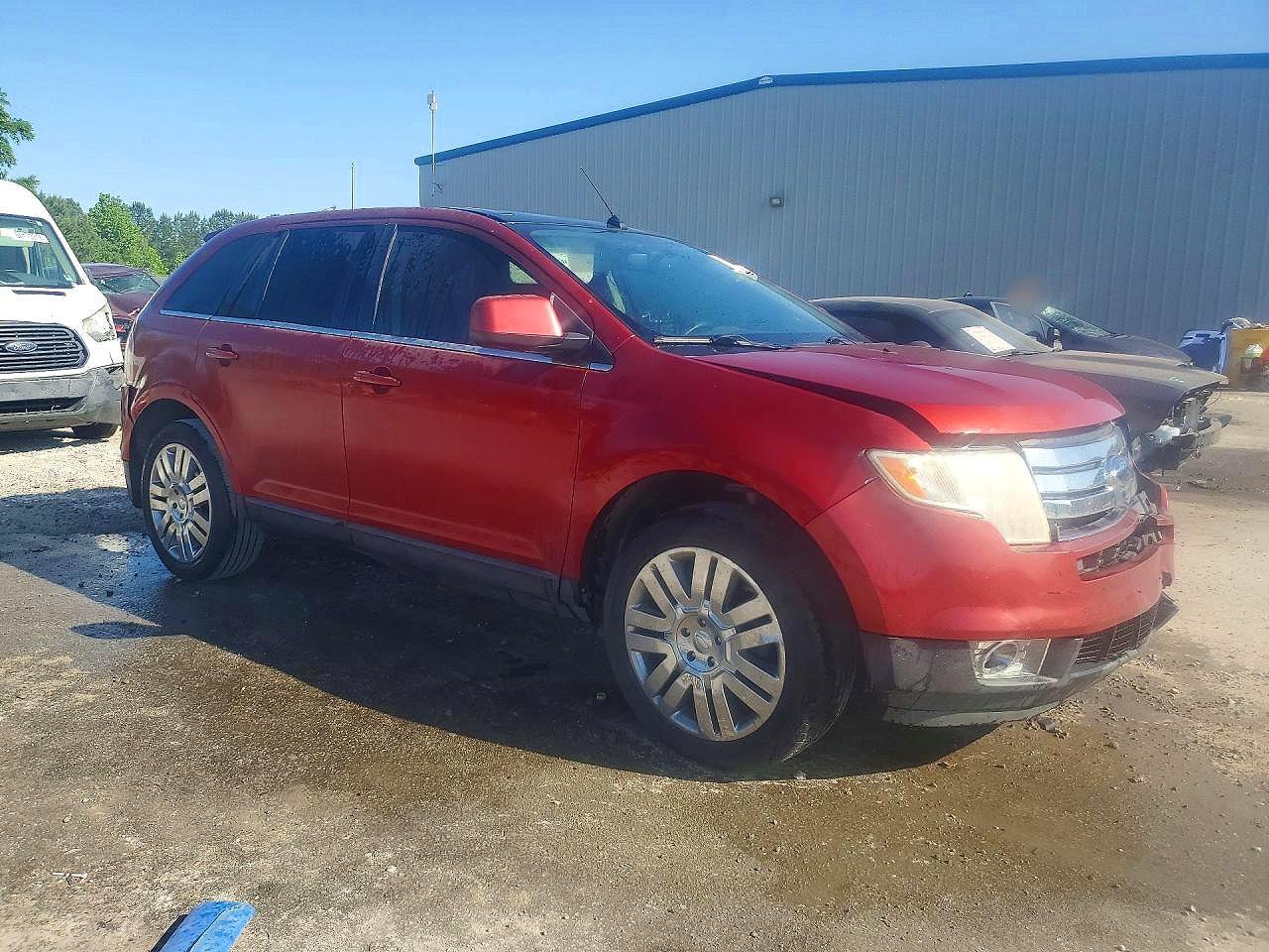 2008 Ford Edge Limited Burgundy vin: 2FMDK39C48BA13138