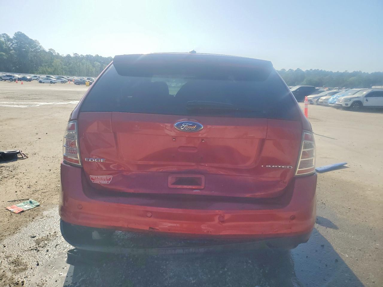 2008 Ford Edge Limited Burgundy vin: 2FMDK39C48BA13138