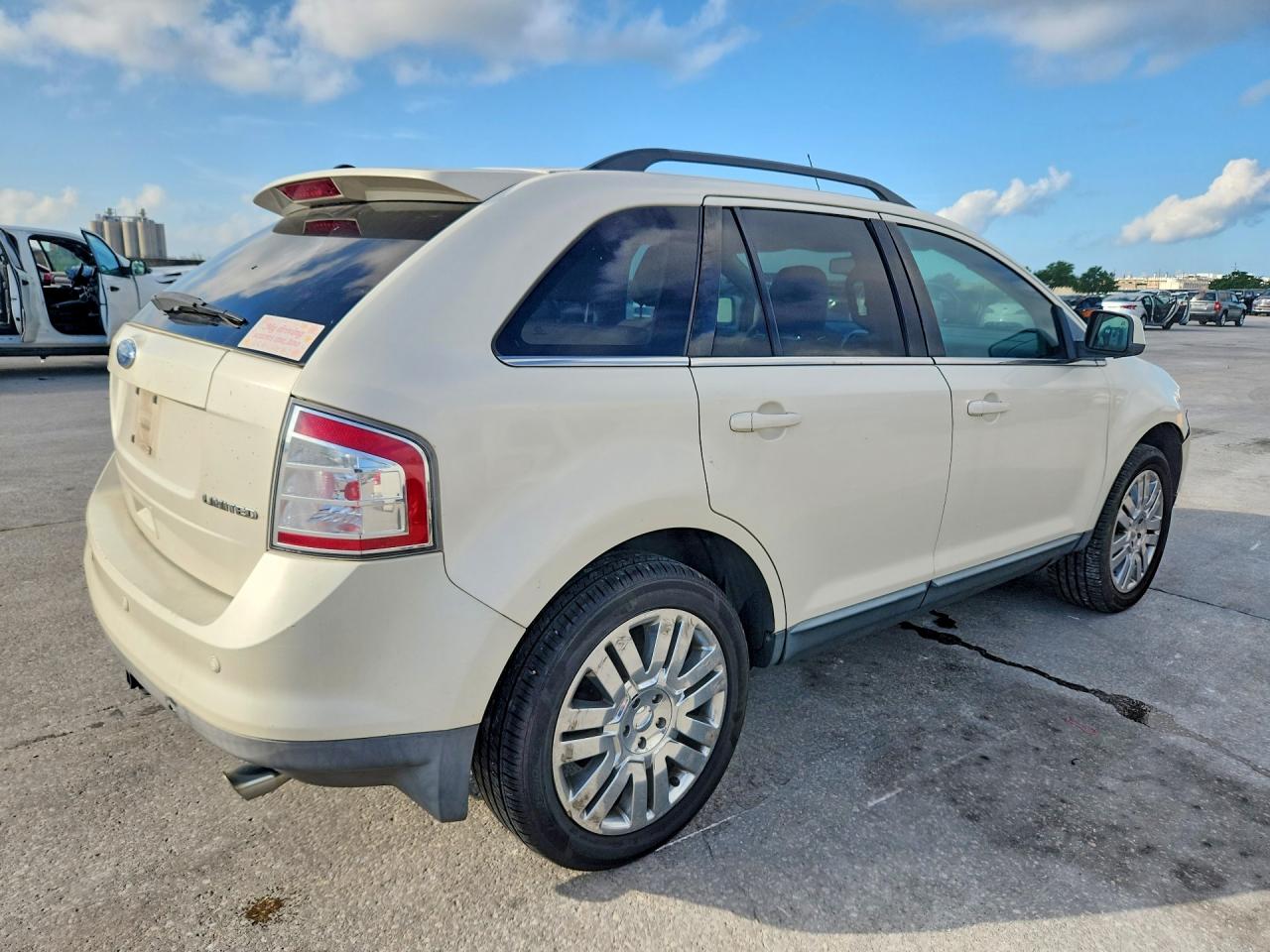 2008 Ford Edge Limited White vin: 2FMDK39C48BA22261
