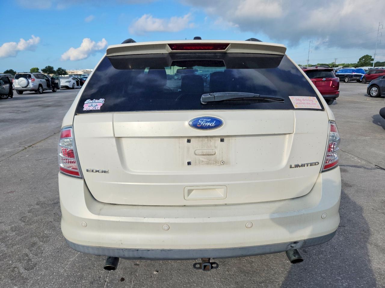 2008 Ford Edge Limited White vin: 2FMDK39C48BA22261