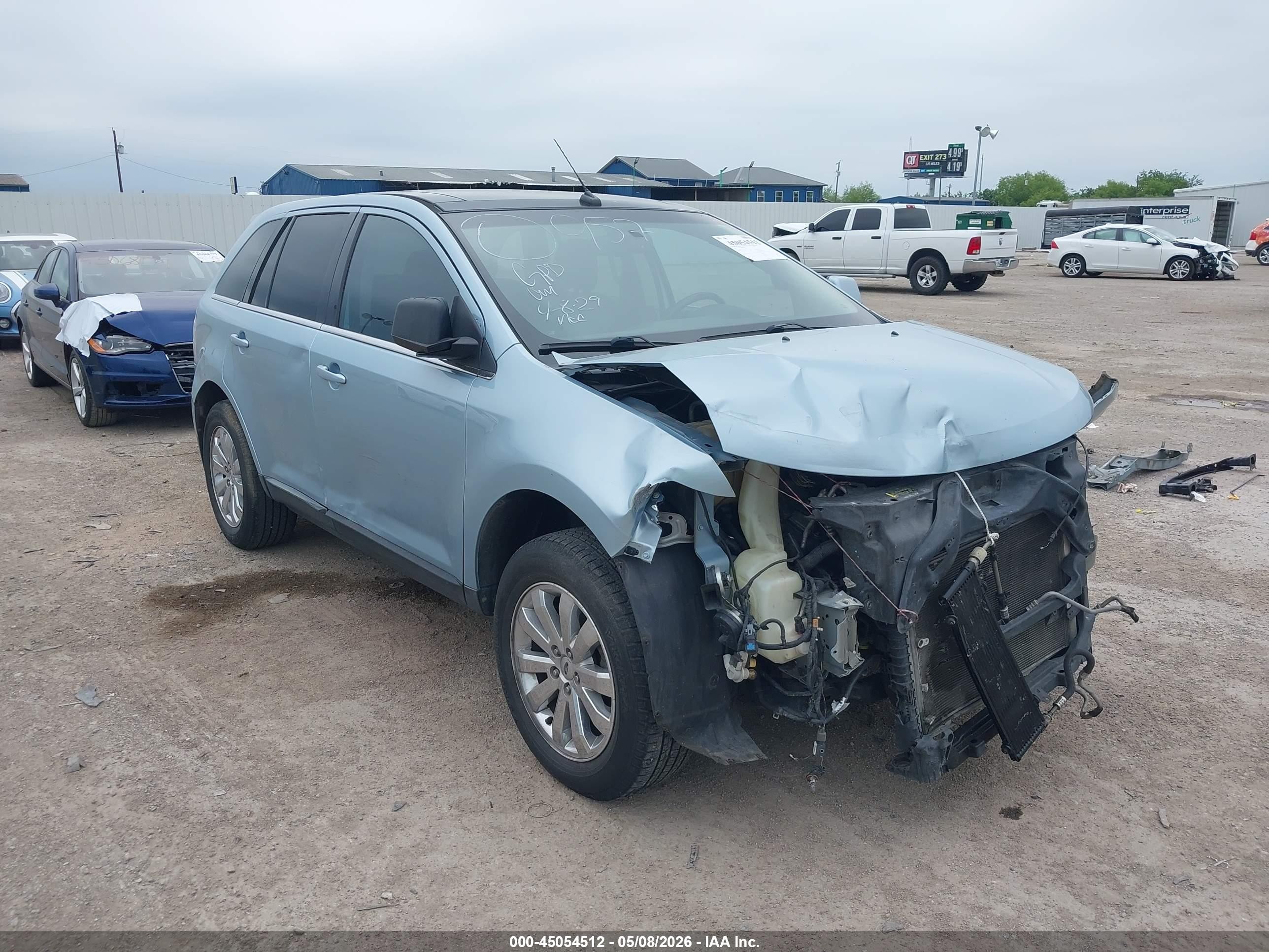 2008 Ford Edge Limited Blue vin: 2FMDK39C48BA24527