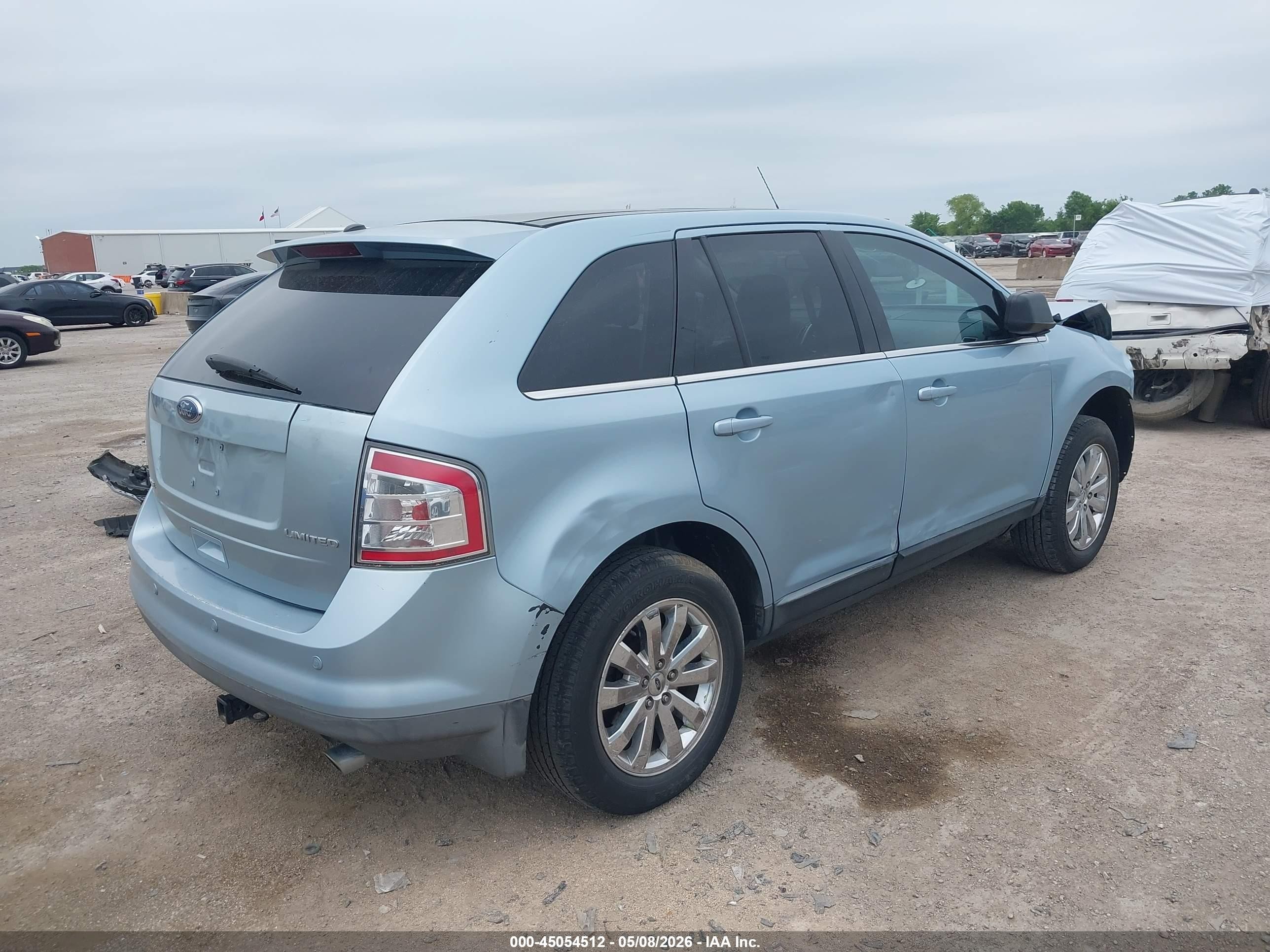 2008 Ford Edge Limited Blue vin: 2FMDK39C48BA24527