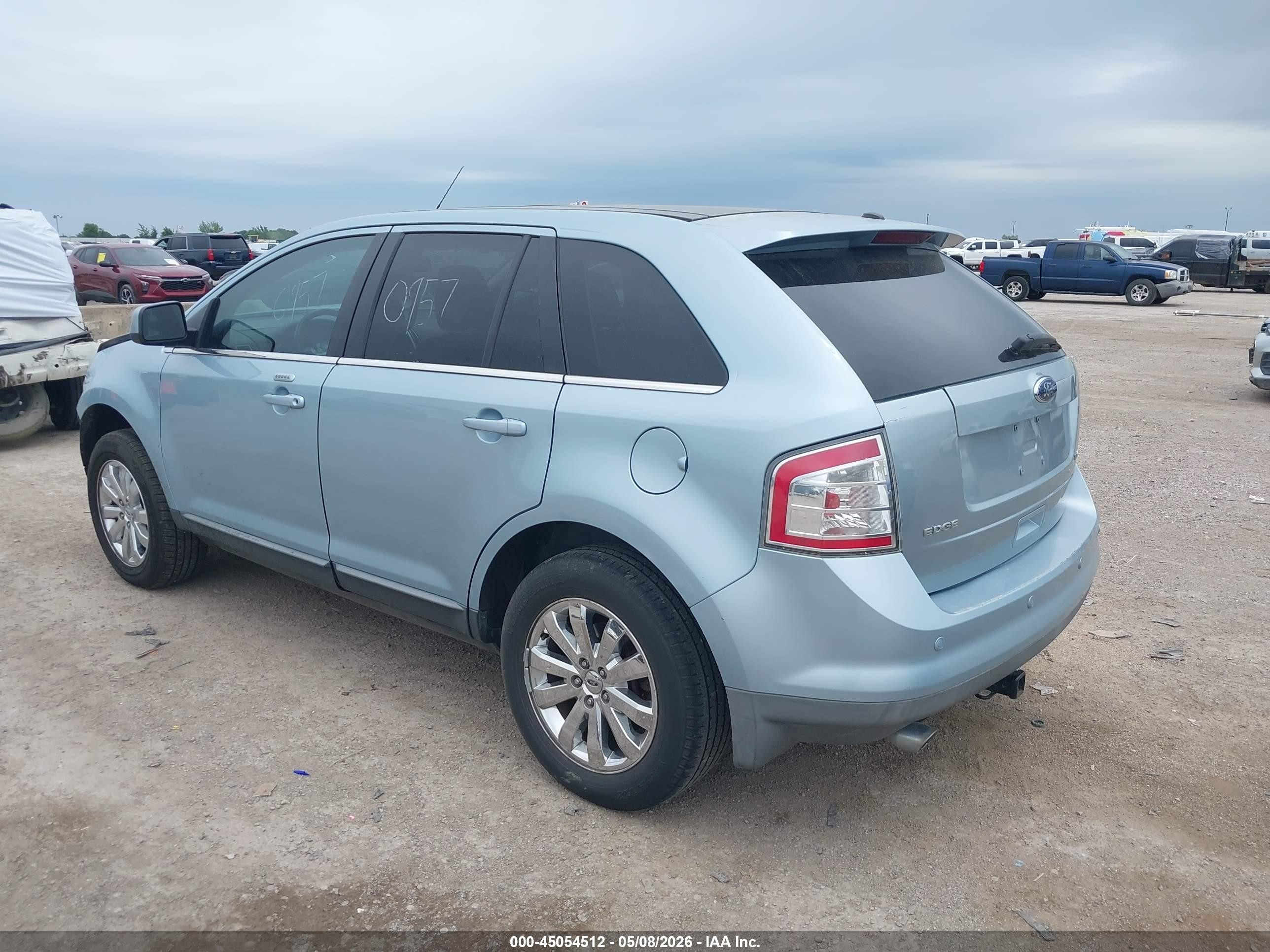 2008 Ford Edge Limited Blue vin: 2FMDK39C48BA24527