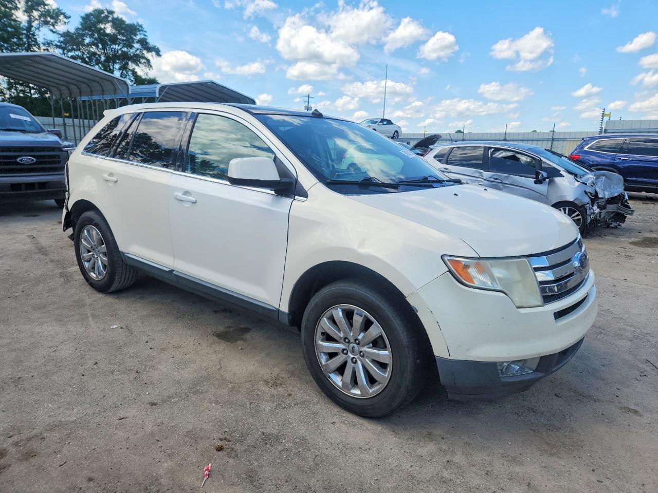 2008 Ford Edge Limited White vin: 2FMDK39C48BA48679