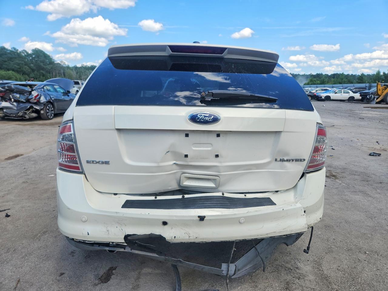 2008 Ford Edge Limited White vin: 2FMDK39C48BA48679