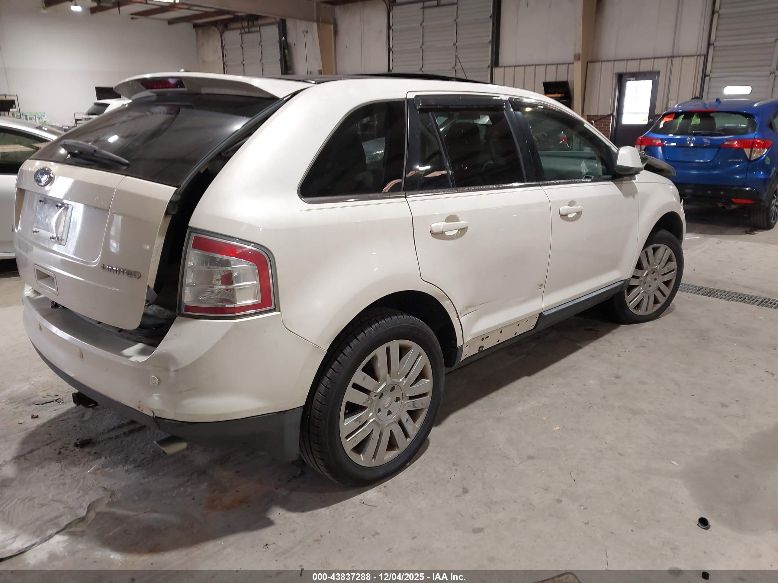 2008 Ford Edge Limited White vin: 2FMDK39C48BA56863