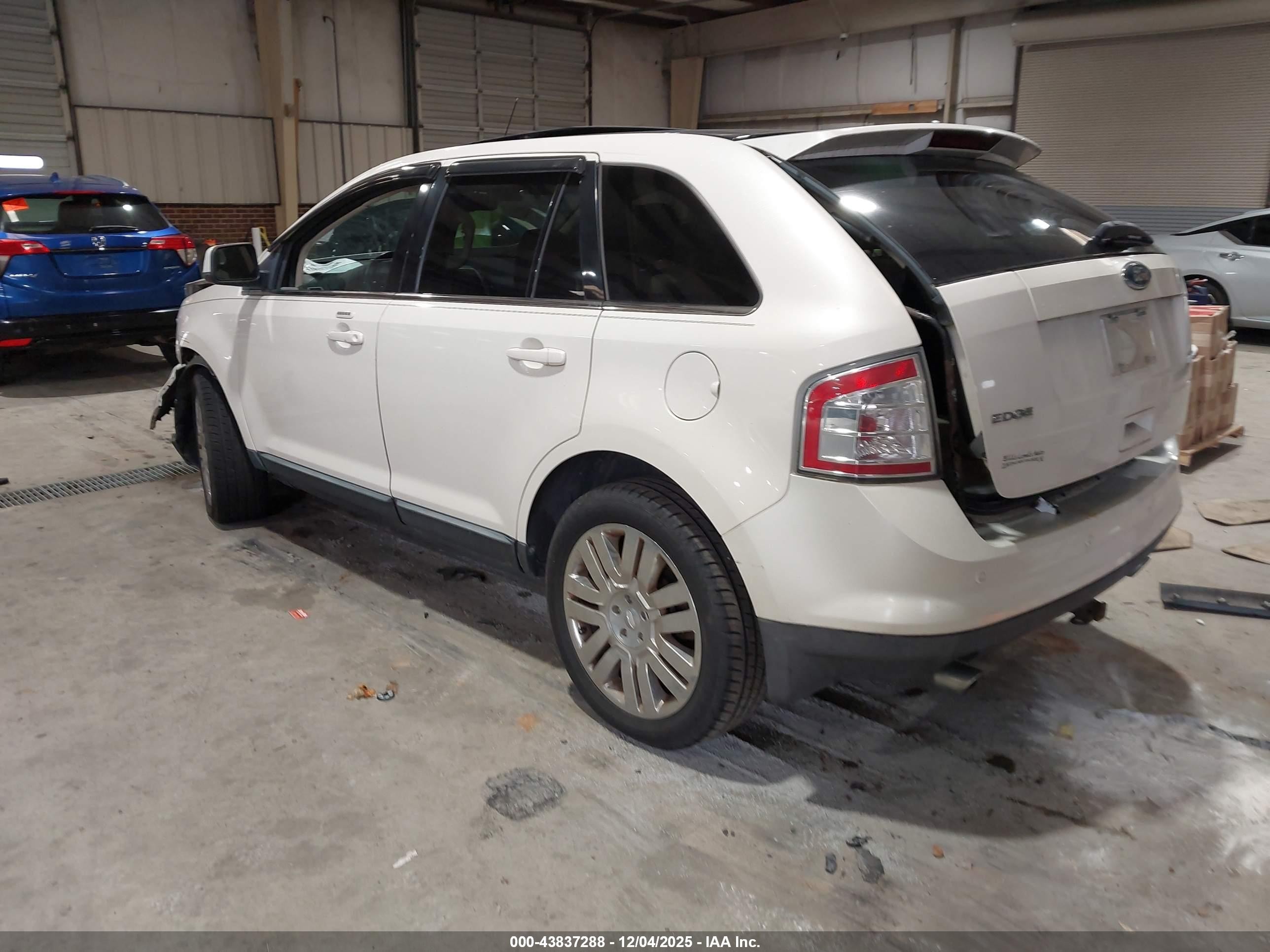 2008 Ford Edge Limited White vin: 2FMDK39C48BA56863