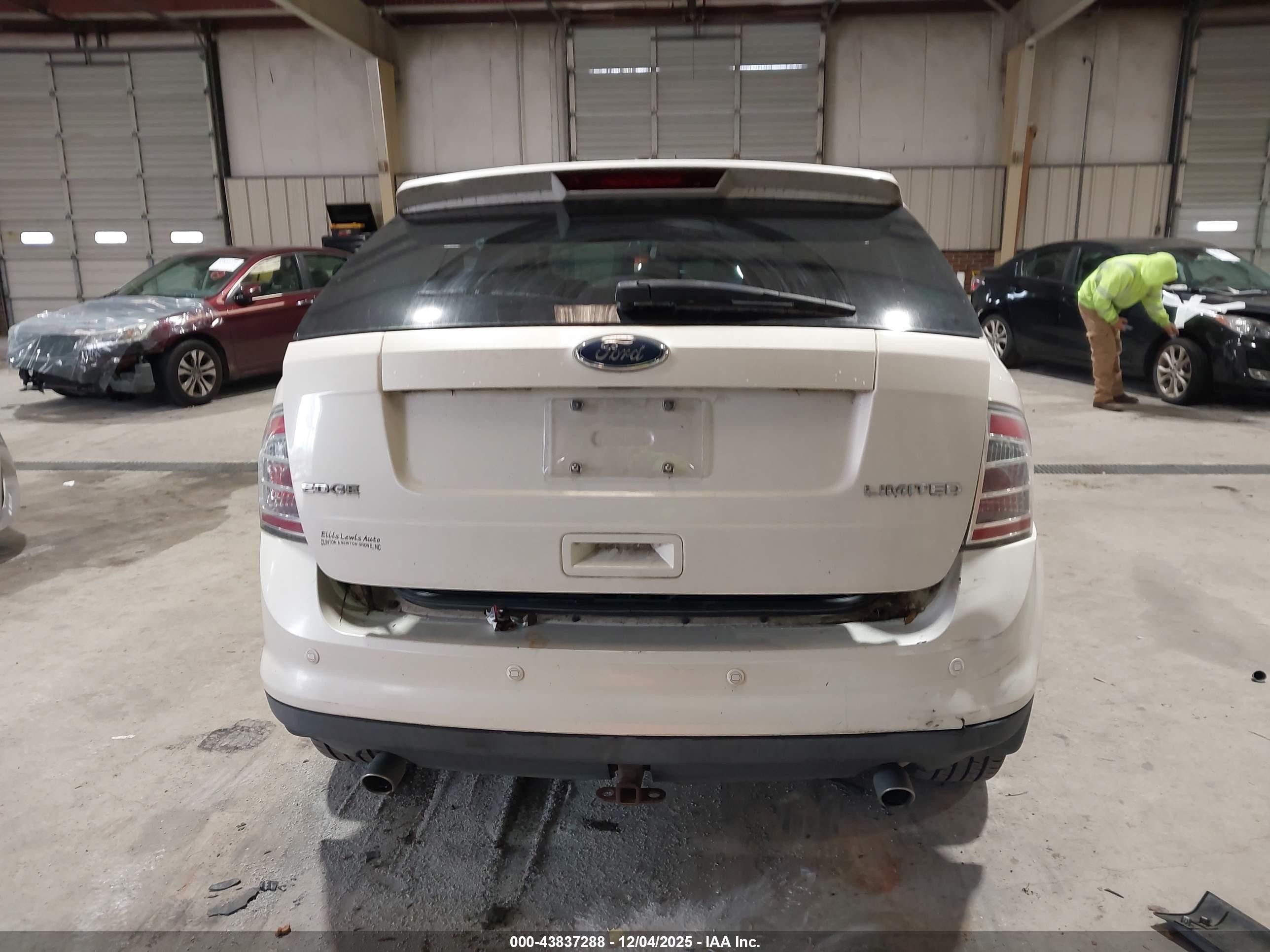 2008 Ford Edge Limited White vin: 2FMDK39C48BA56863