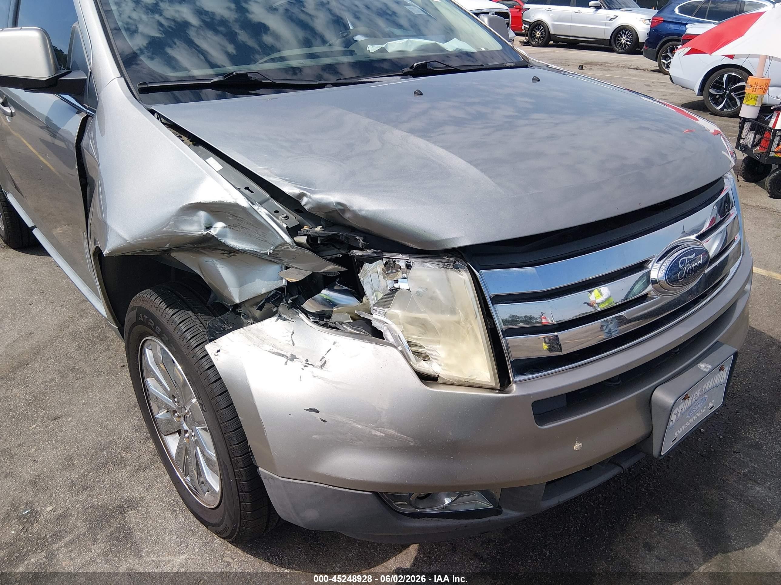 2008 Ford Edge Limited Tan vin: 2FMDK39C48BB40357