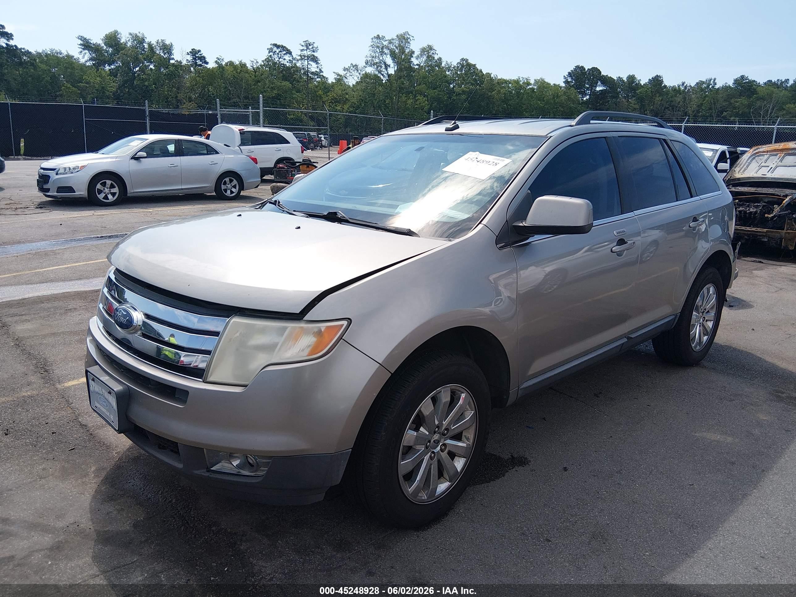 2008 Ford Edge Limited Tan vin: 2FMDK39C48BB40357