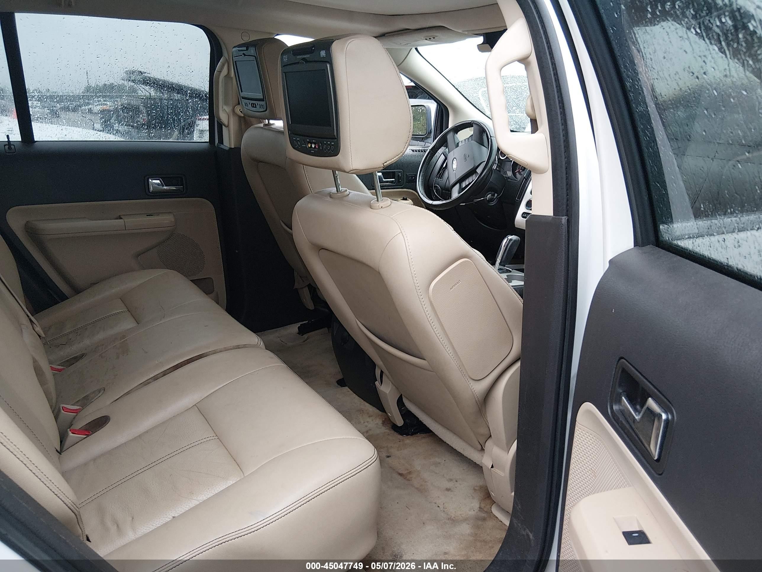 2009 Ford Edge Limited White vin: 2FMDK39C49BA49784
