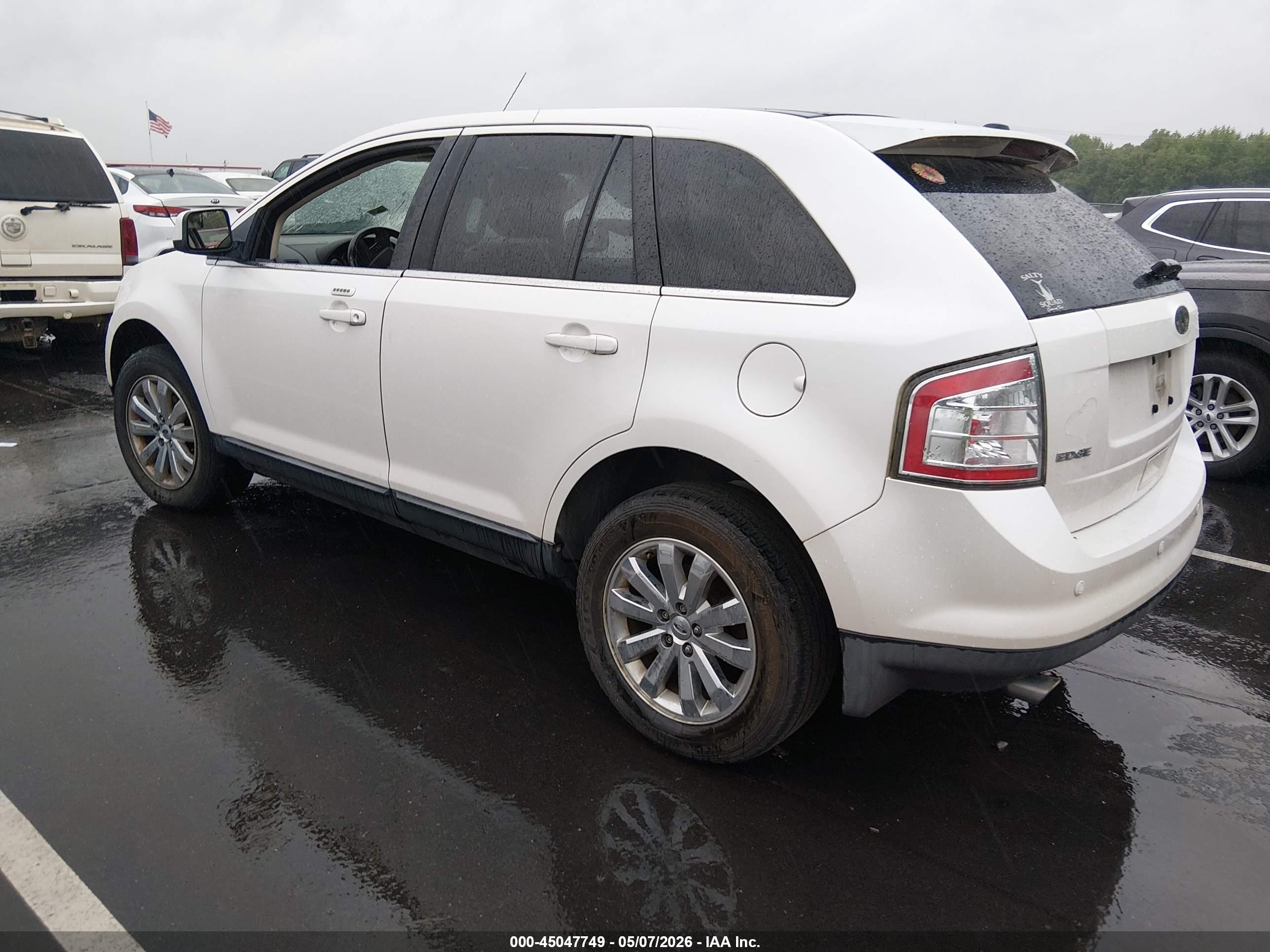 2009 Ford Edge Limited White vin: 2FMDK39C49BA49784