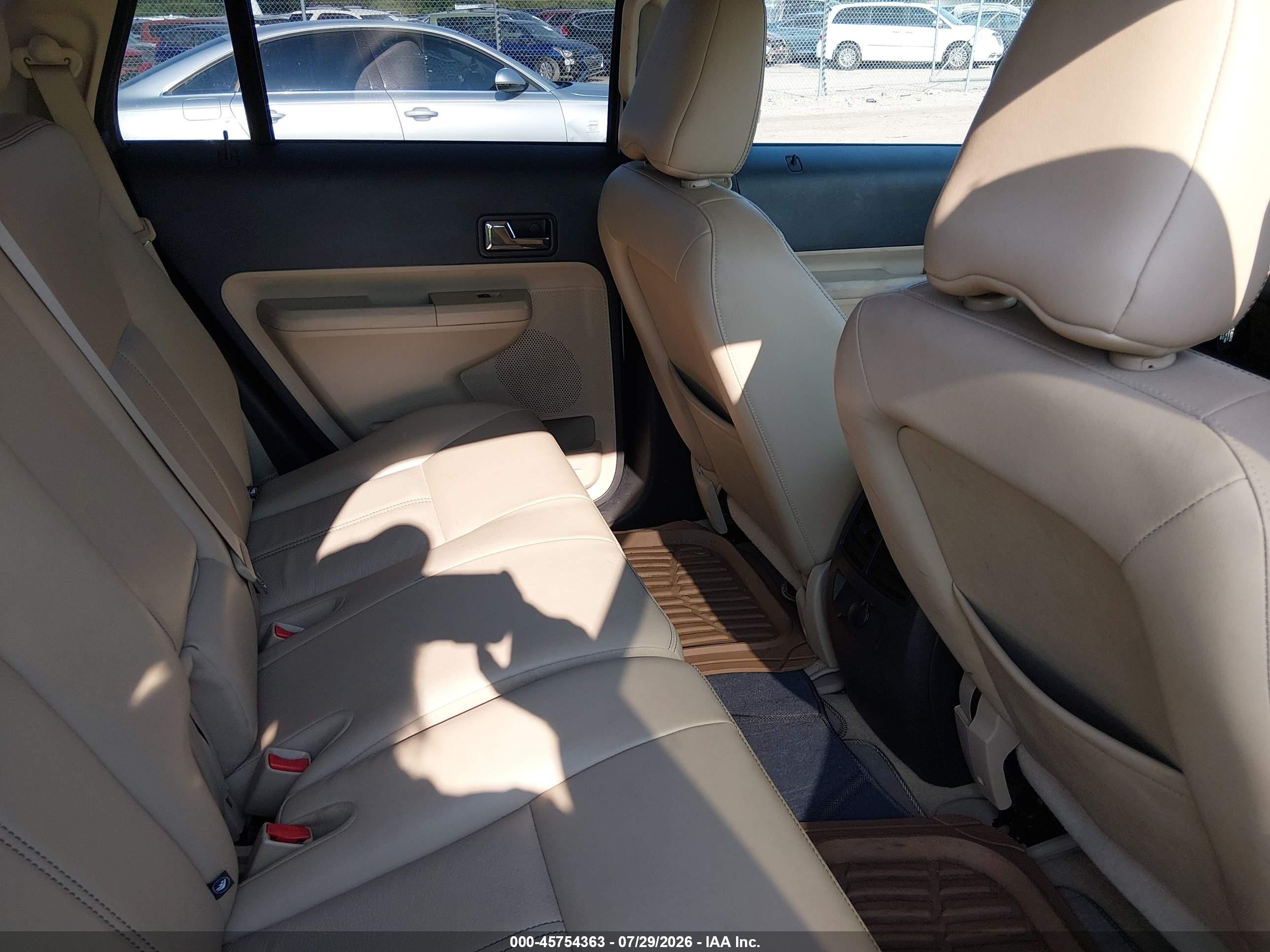 2009 Ford Edge Limited White vin: 2FMDK39C49BA87225