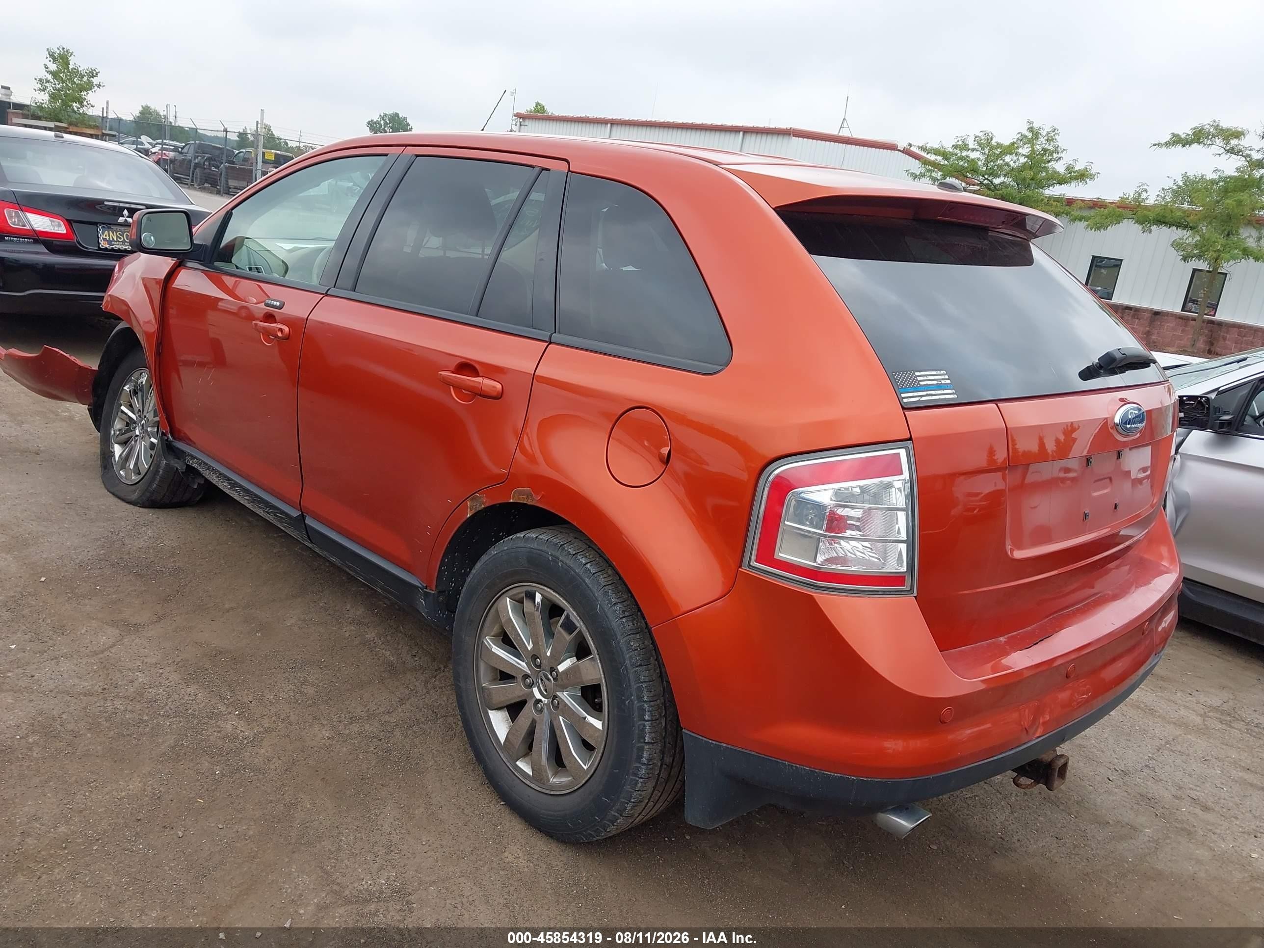 2007 Ford Edge Sel Plus Orange vin: 2FMDK39C57BB13991