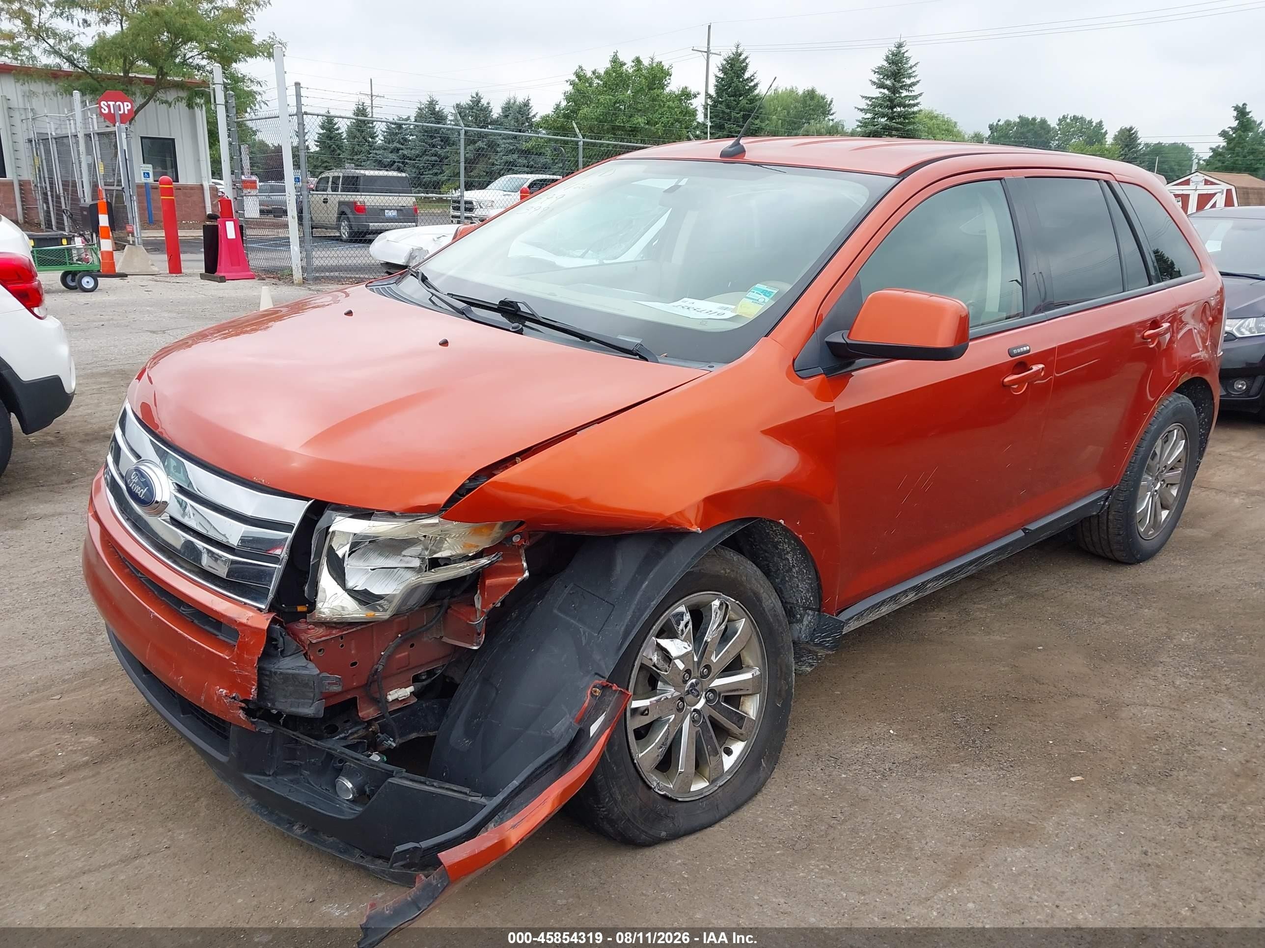 2007 Ford Edge Sel Plus Orange vin: 2FMDK39C57BB13991