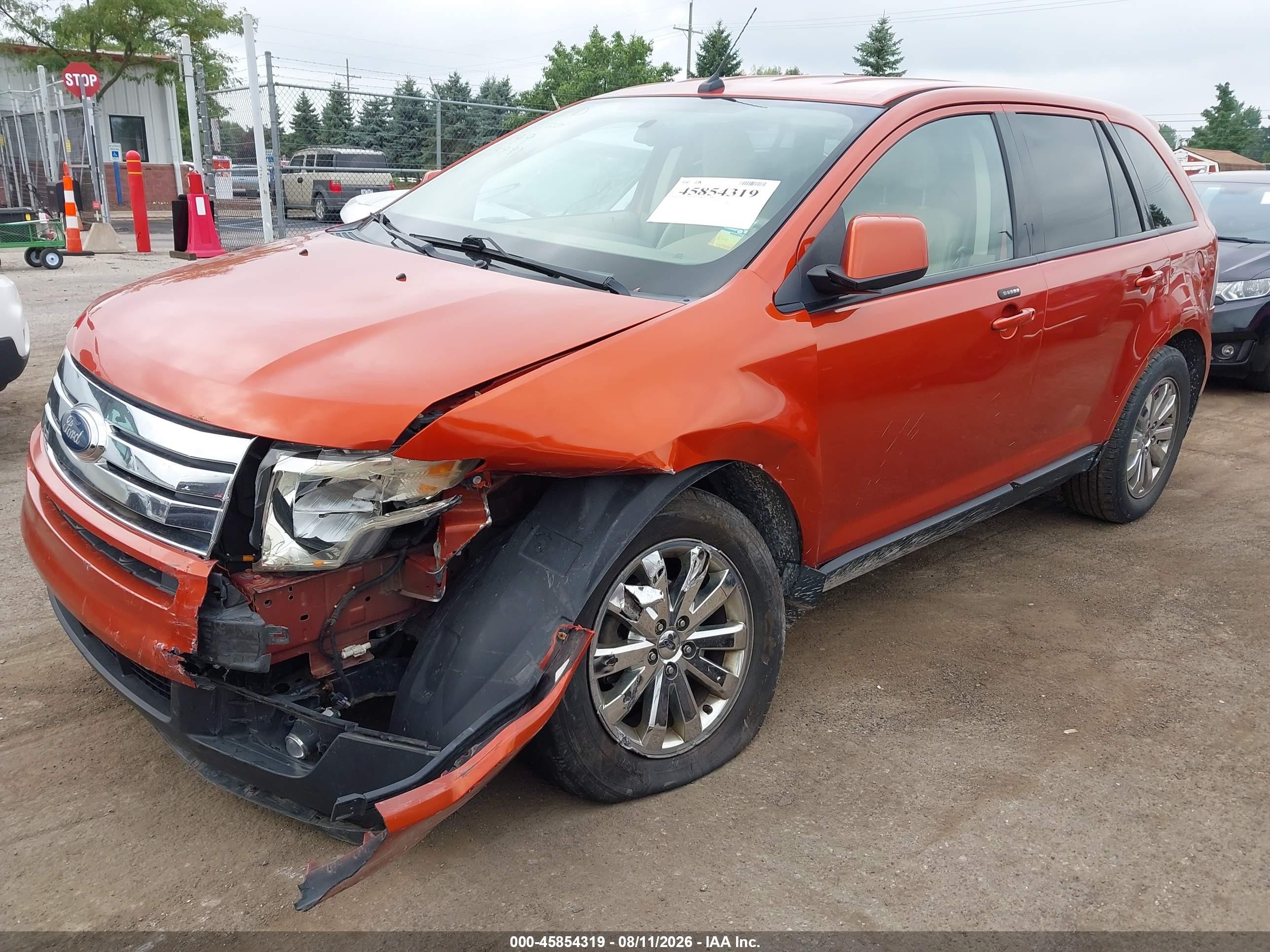 2007 Ford Edge Sel Plus Orange vin: 2FMDK39C57BB13991