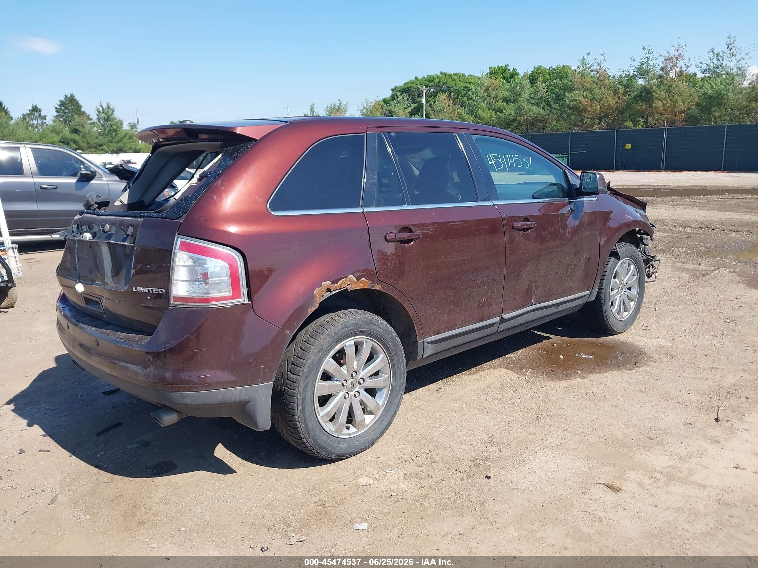 2009 Ford Edge Limited Burgundy vin: 2FMDK39C59BA49678