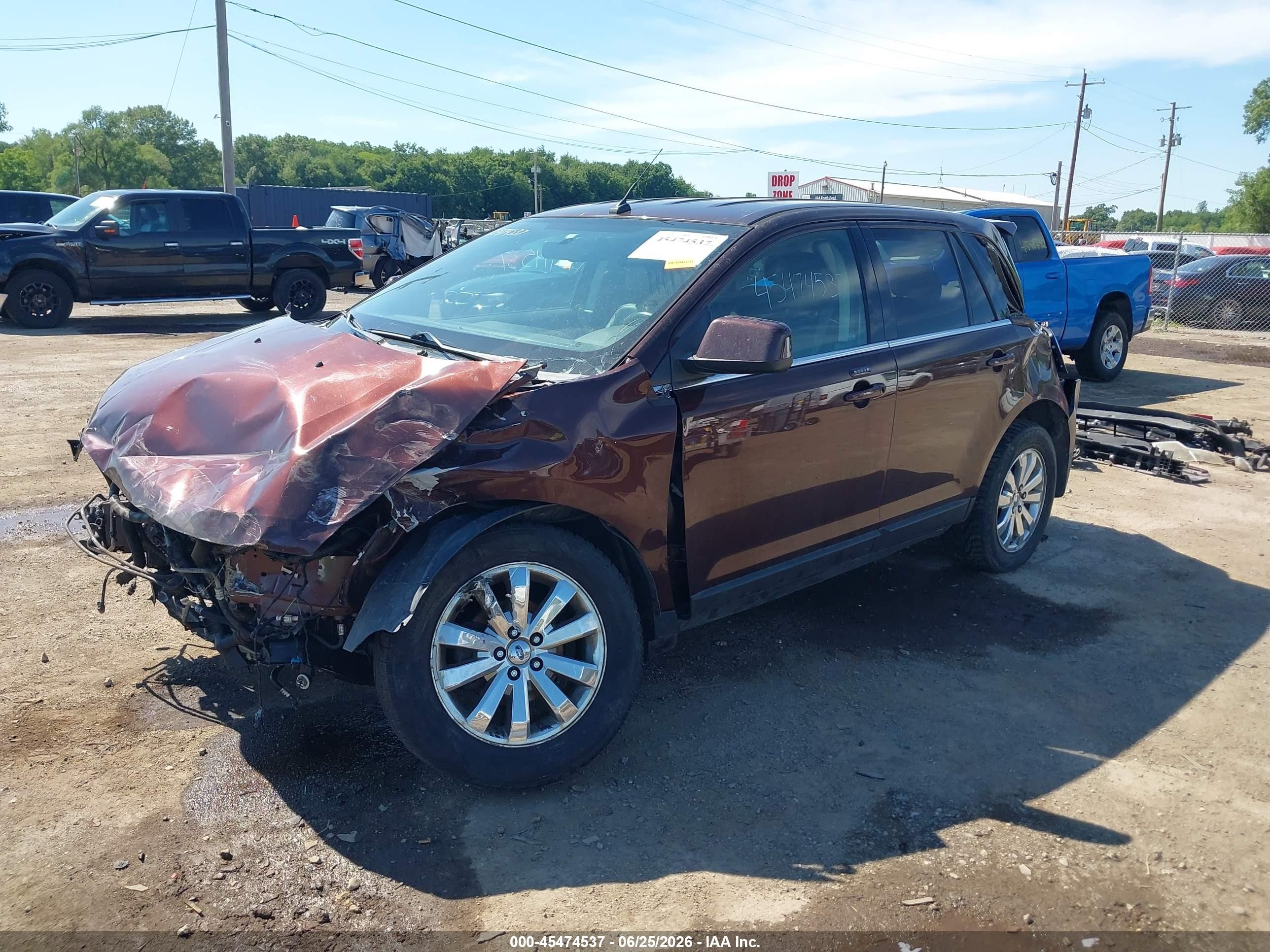 2009 Ford Edge Limited Burgundy vin: 2FMDK39C59BA49678