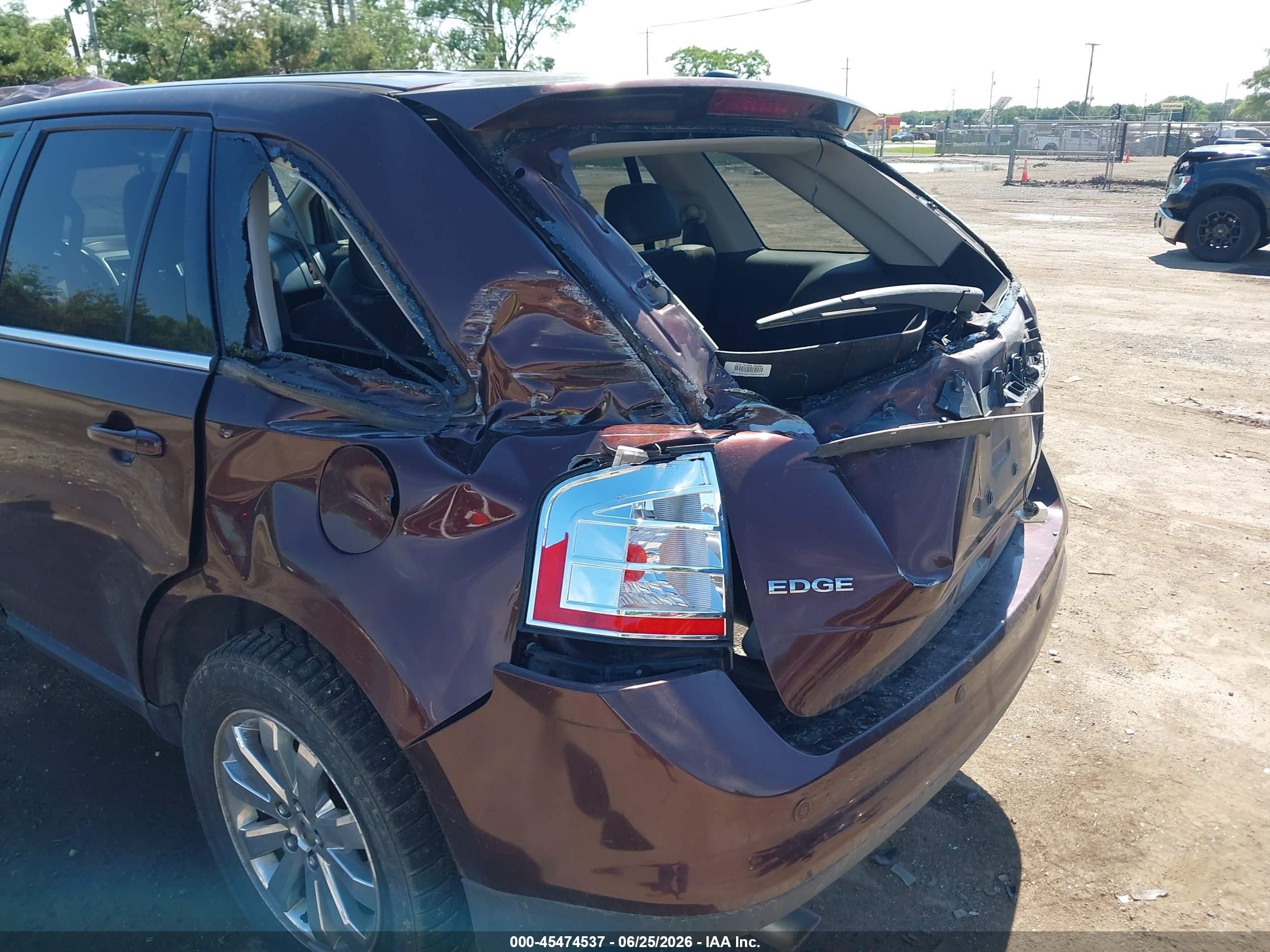 2009 Ford Edge Limited Burgundy vin: 2FMDK39C59BA49678