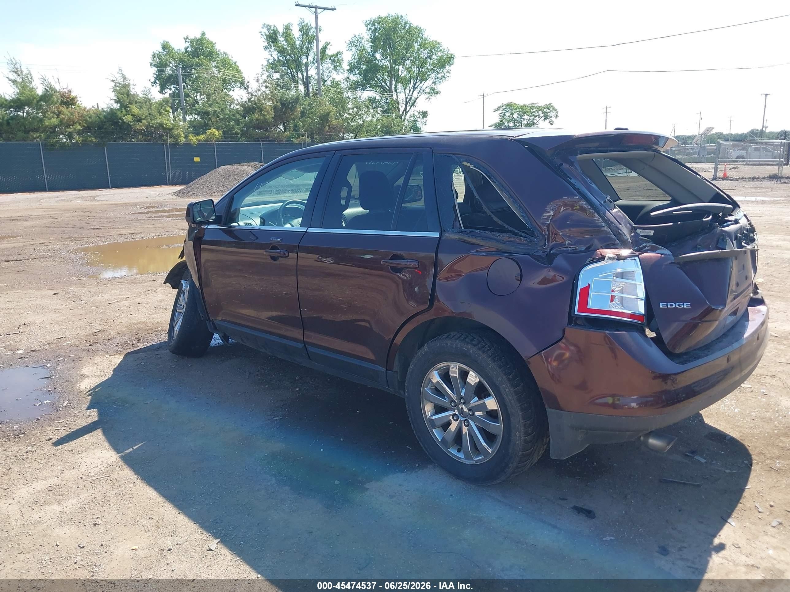 2009 Ford Edge Limited Burgundy vin: 2FMDK39C59BA49678