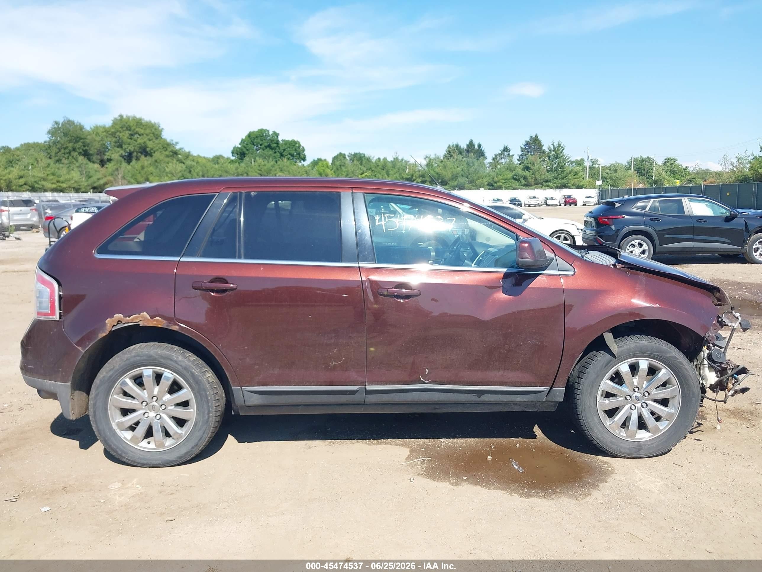 2009 Ford Edge Limited Burgundy vin: 2FMDK39C59BA49678