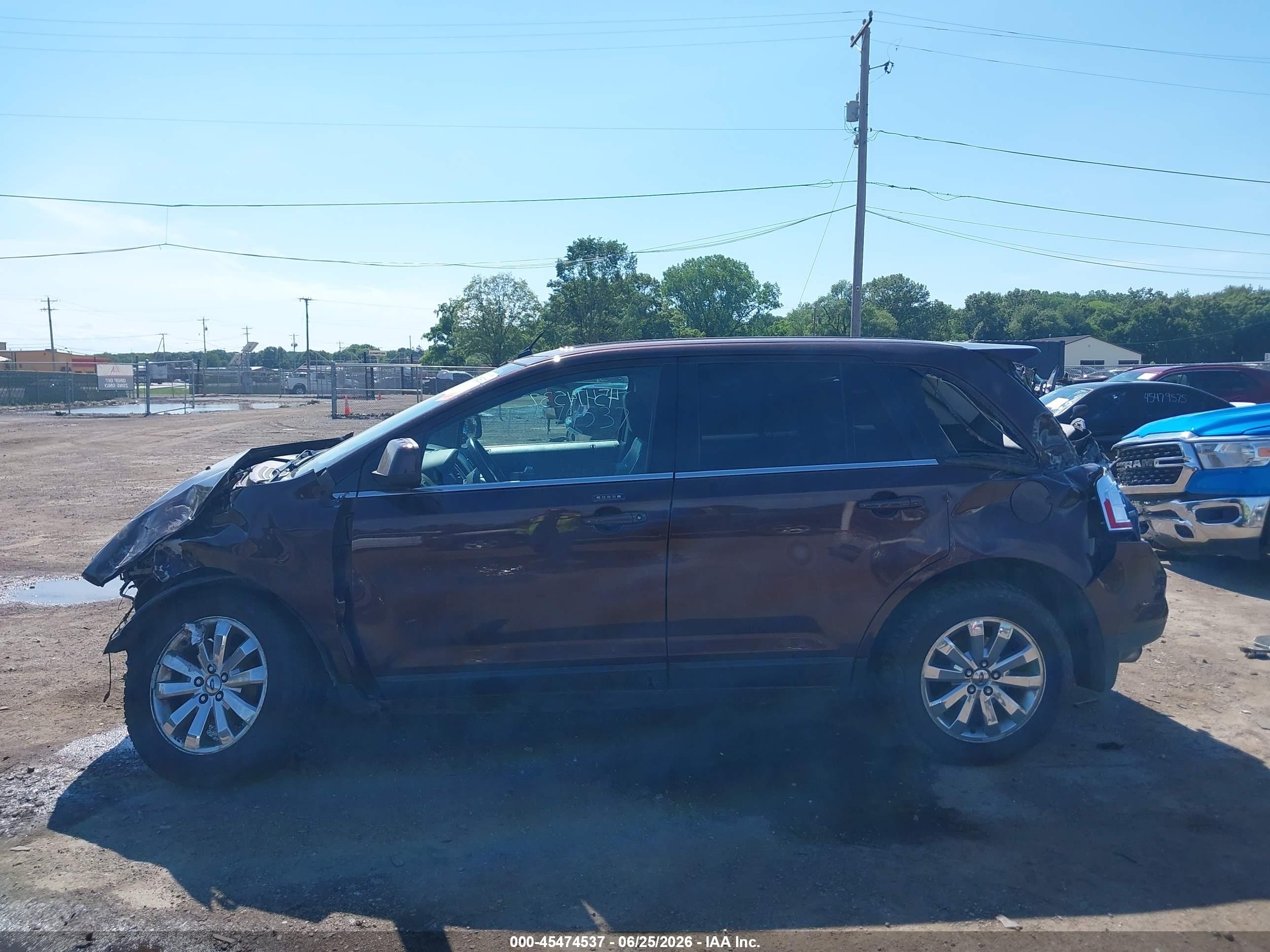 2009 Ford Edge Limited Burgundy vin: 2FMDK39C59BA49678