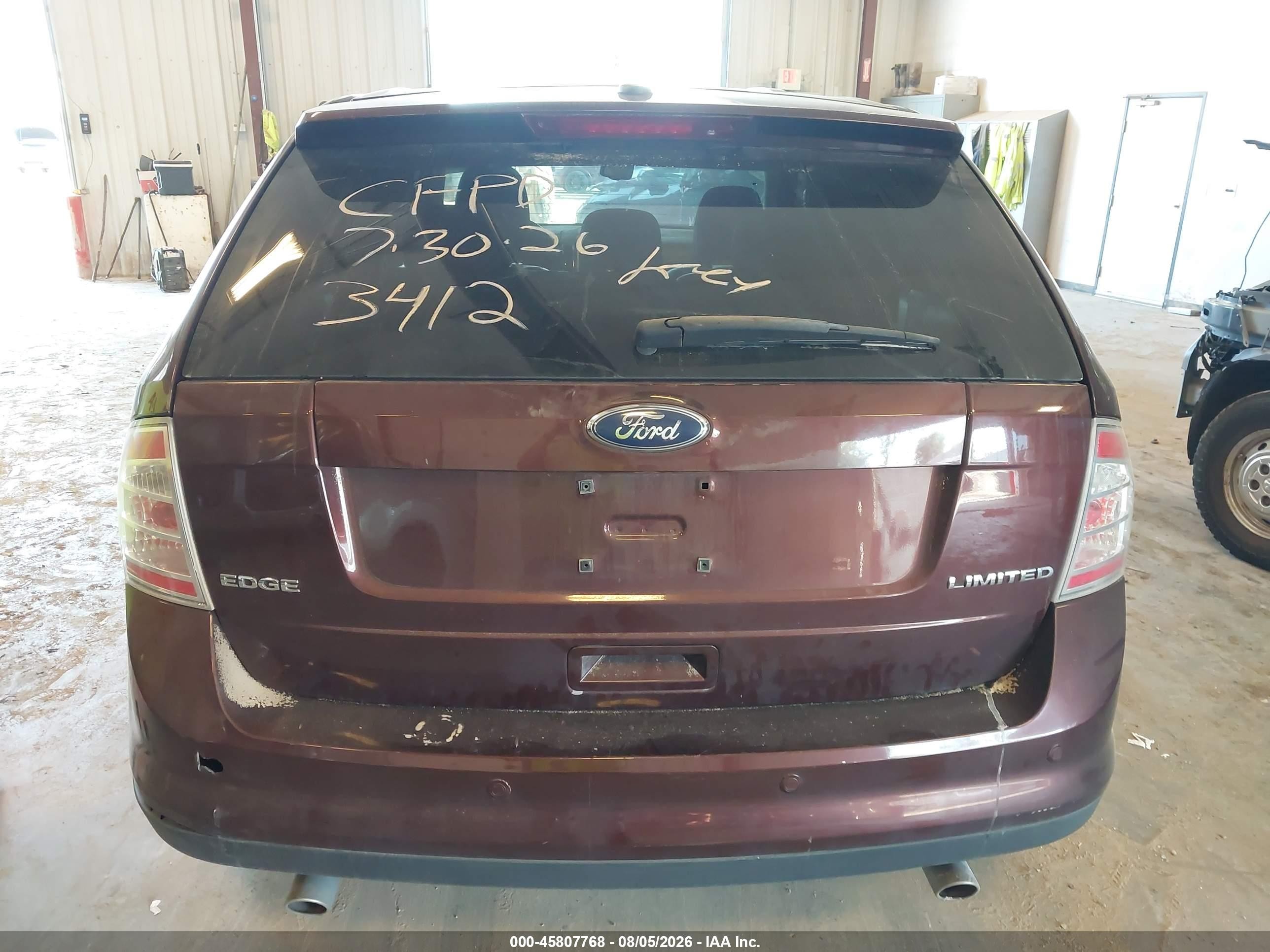 2009 Ford Edge Limited Purple vin: 2FMDK39C59BA83412