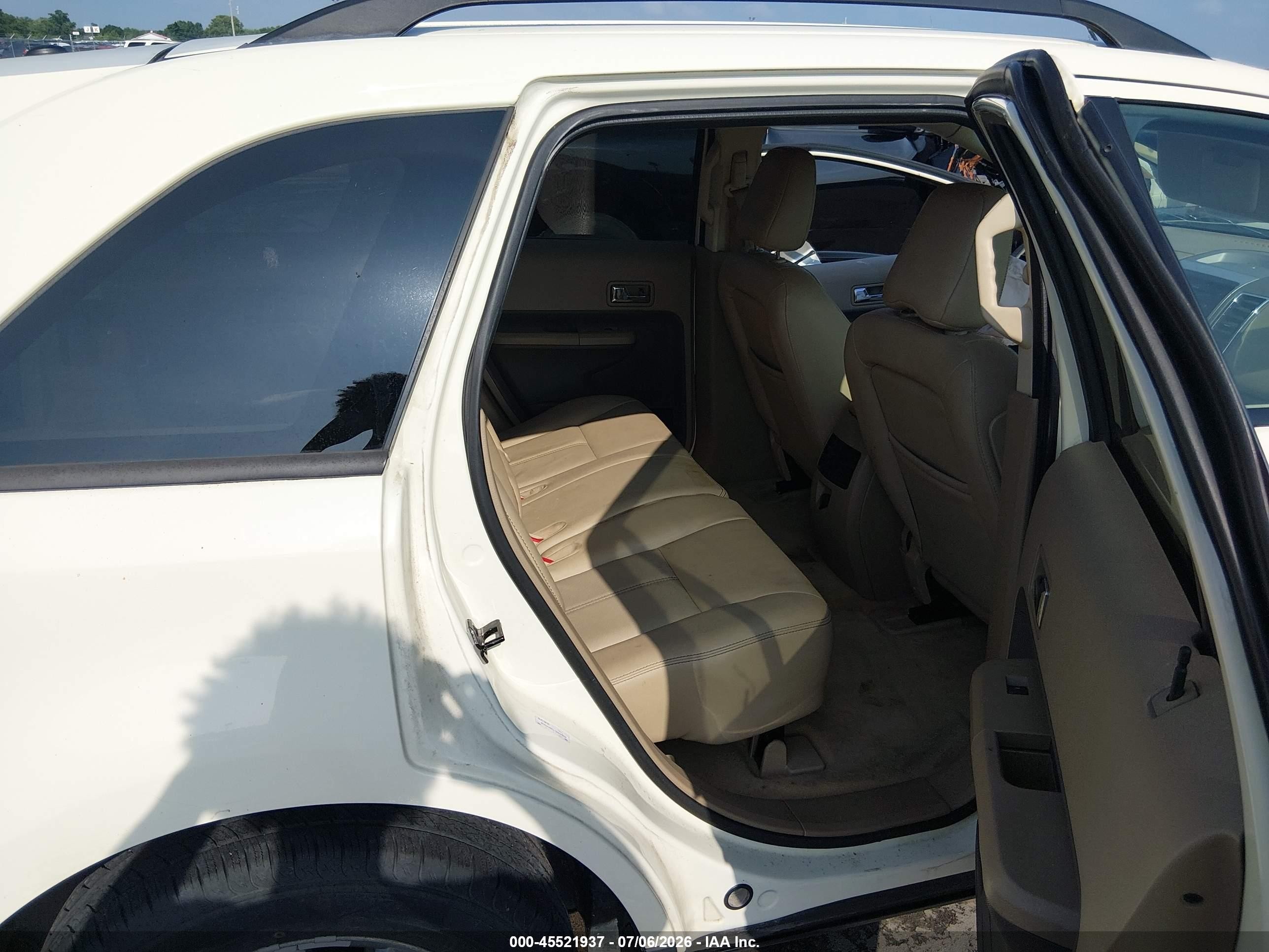2007 Ford Edge Sel Plus White vin: 2FMDK39C67BB08010