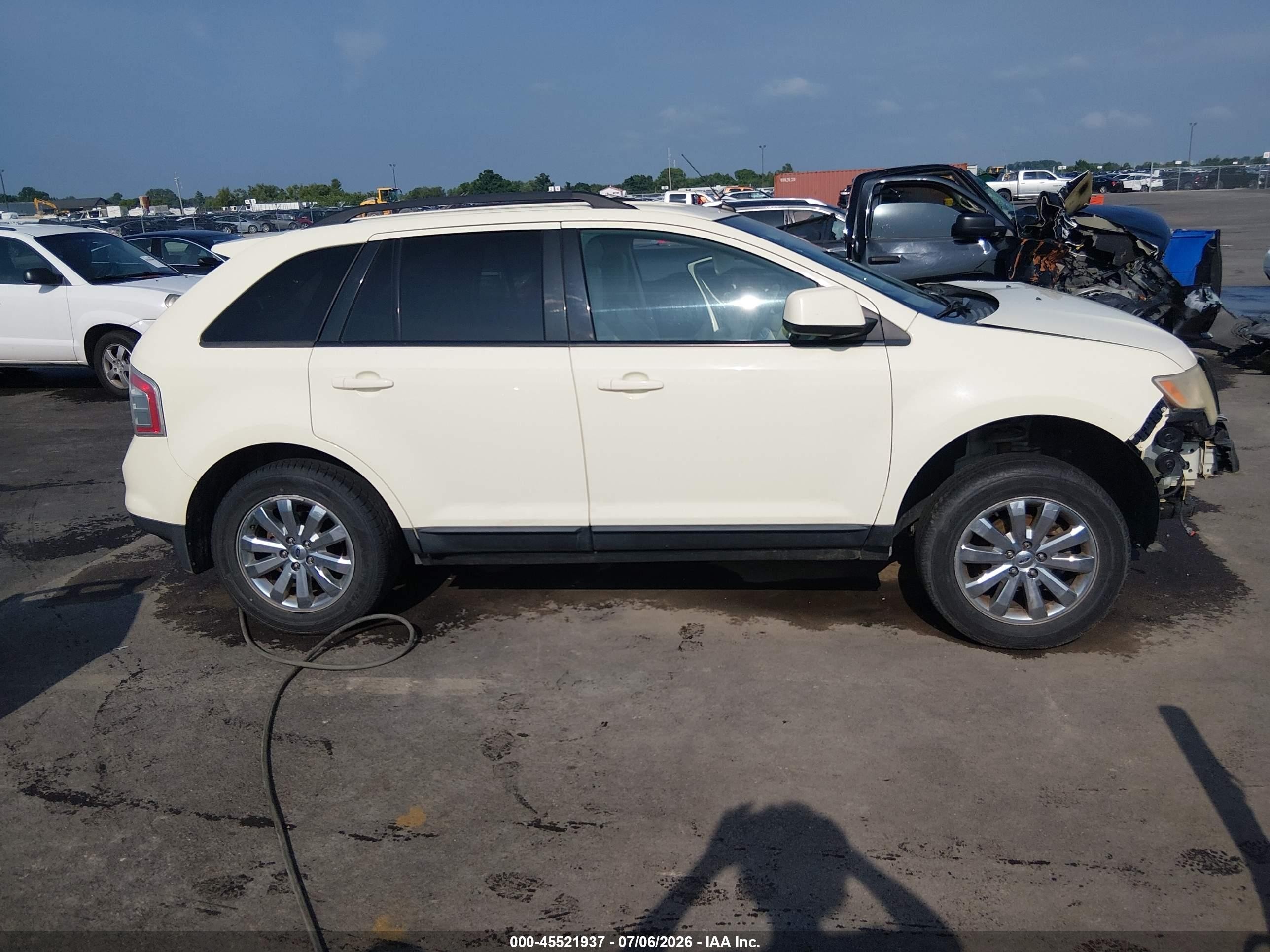 2007 Ford Edge Sel Plus White vin: 2FMDK39C67BB08010