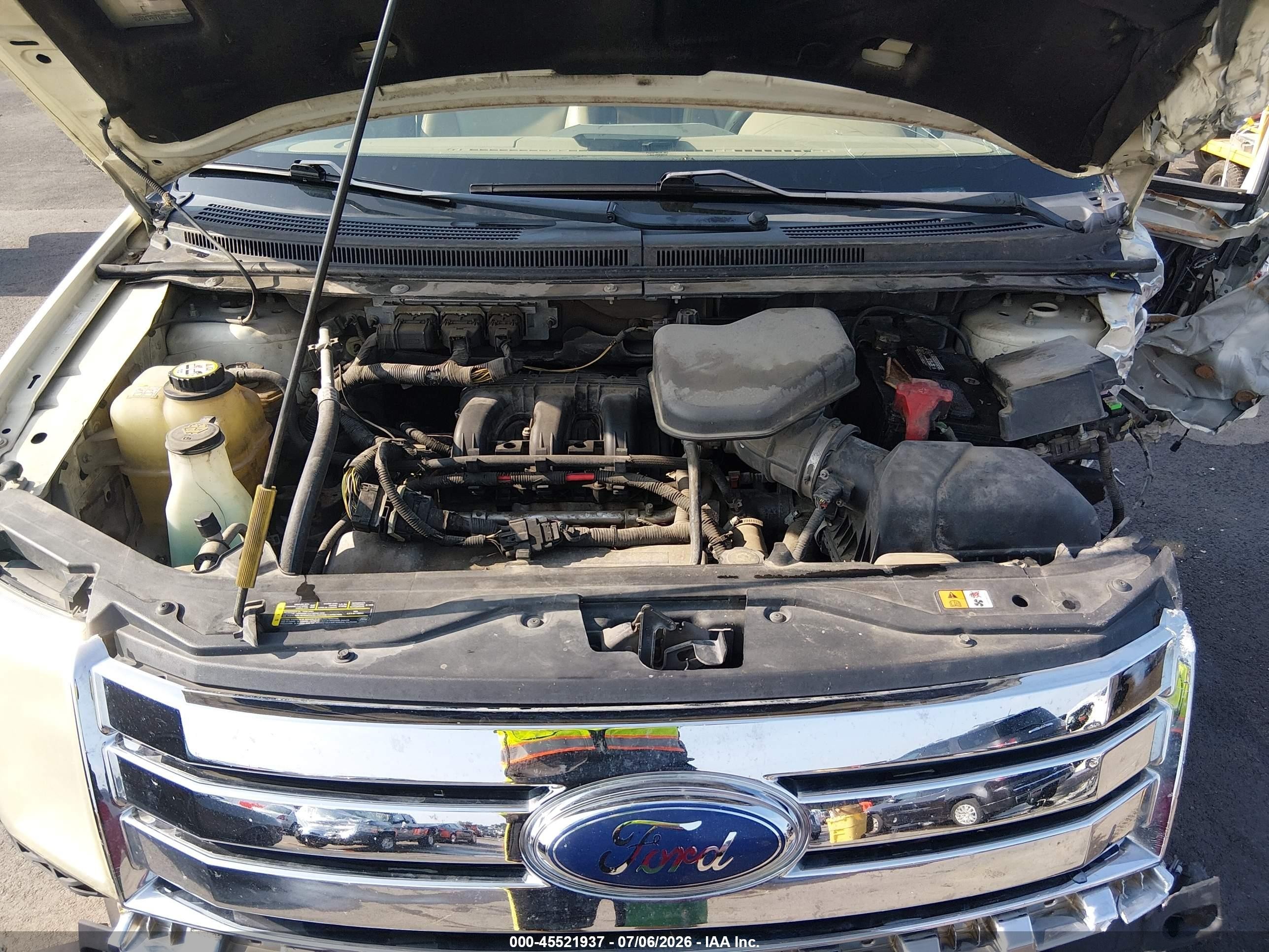 2007 Ford Edge Sel Plus White vin: 2FMDK39C67BB08010