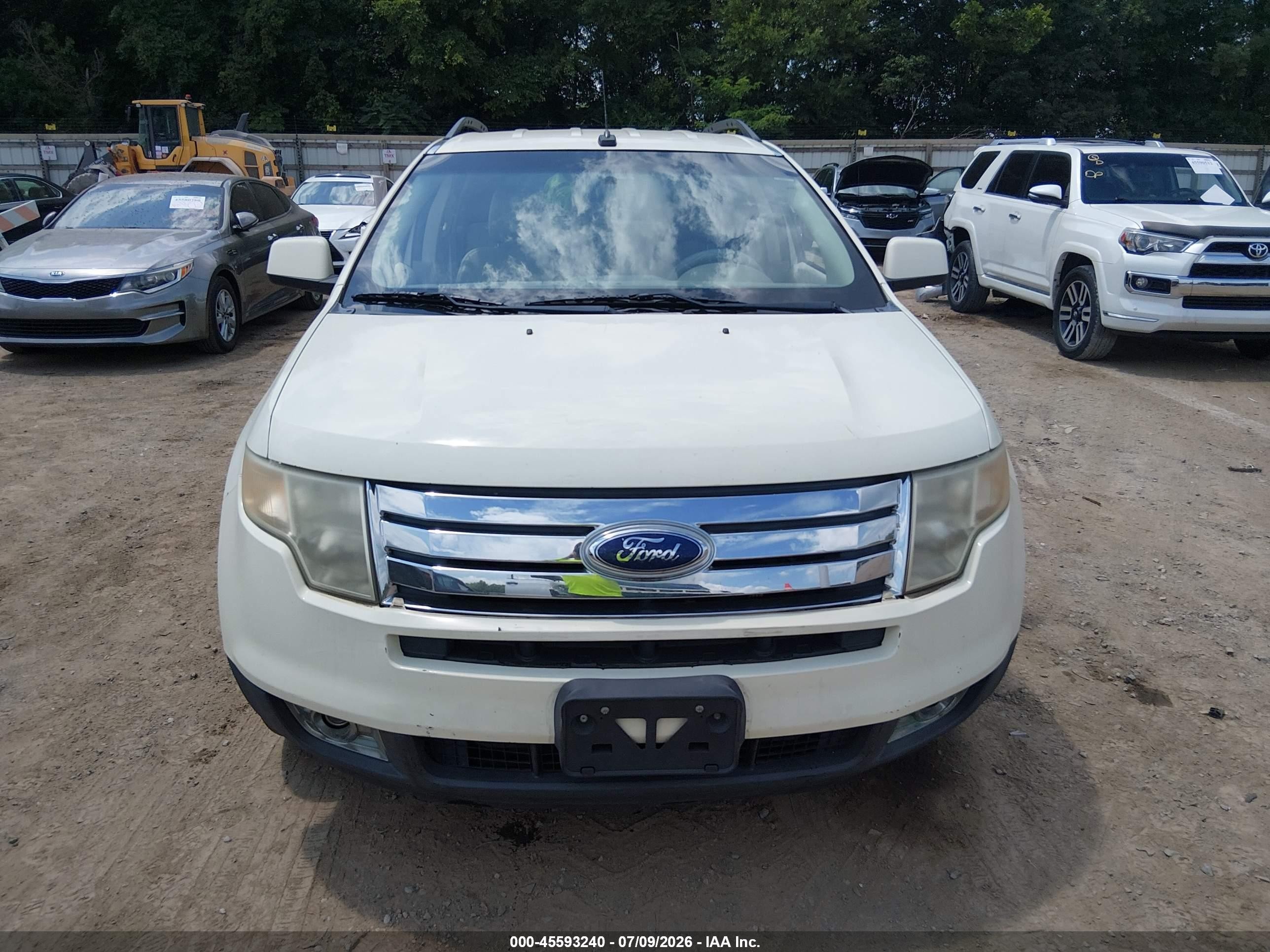 2007 Ford Edge Sel Plus White vin: 2FMDK39C67BB71818
