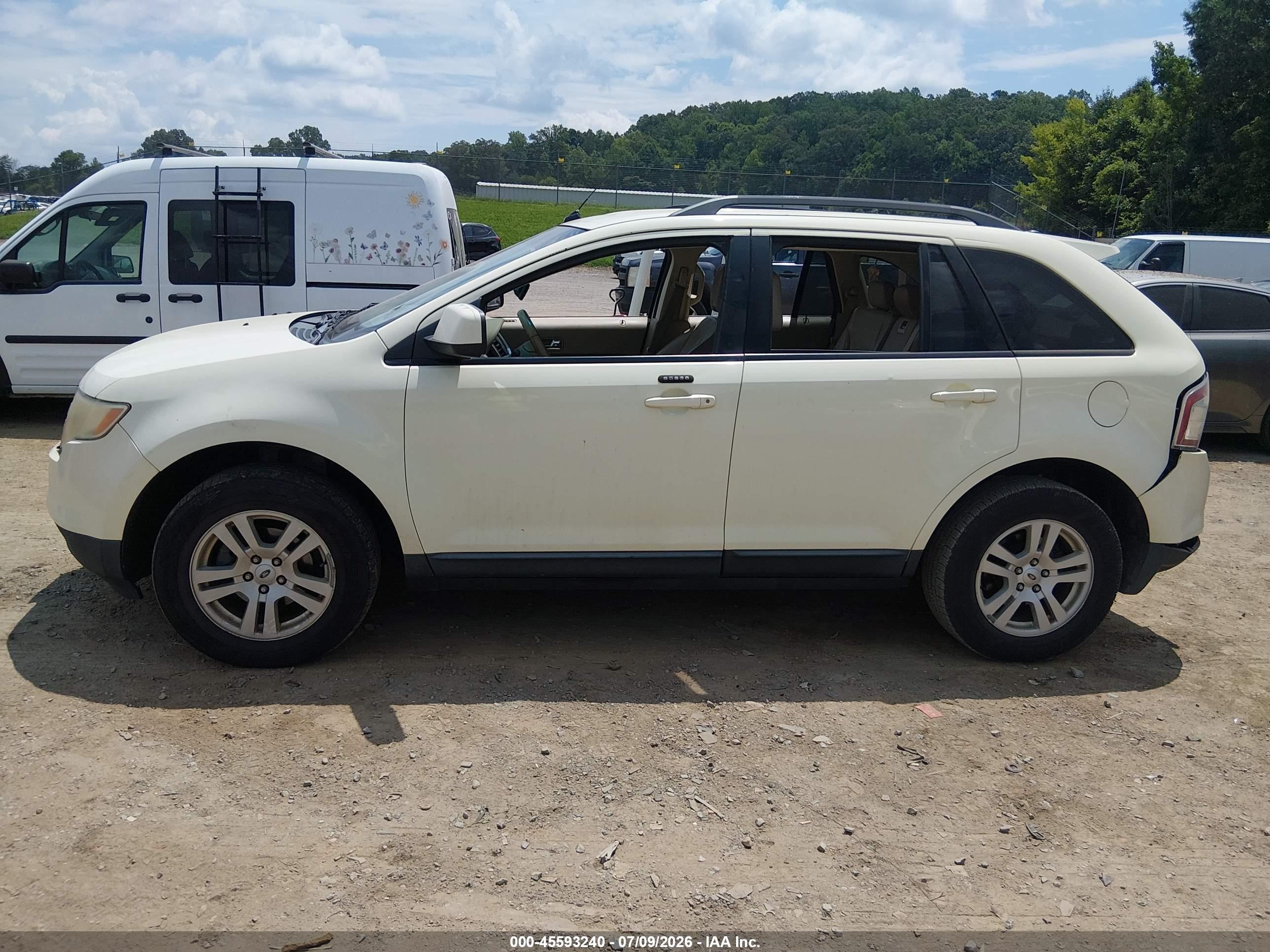 2007 Ford Edge Sel Plus White vin: 2FMDK39C67BB71818