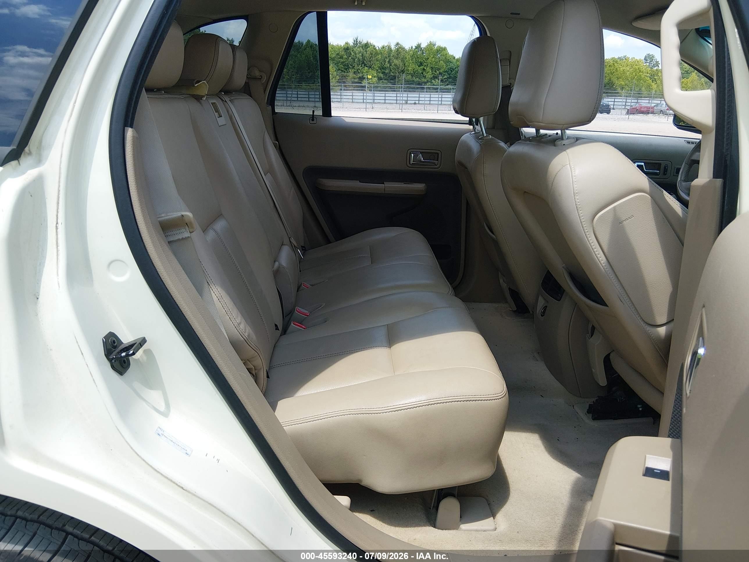 2007 Ford Edge Sel Plus White vin: 2FMDK39C67BB71818