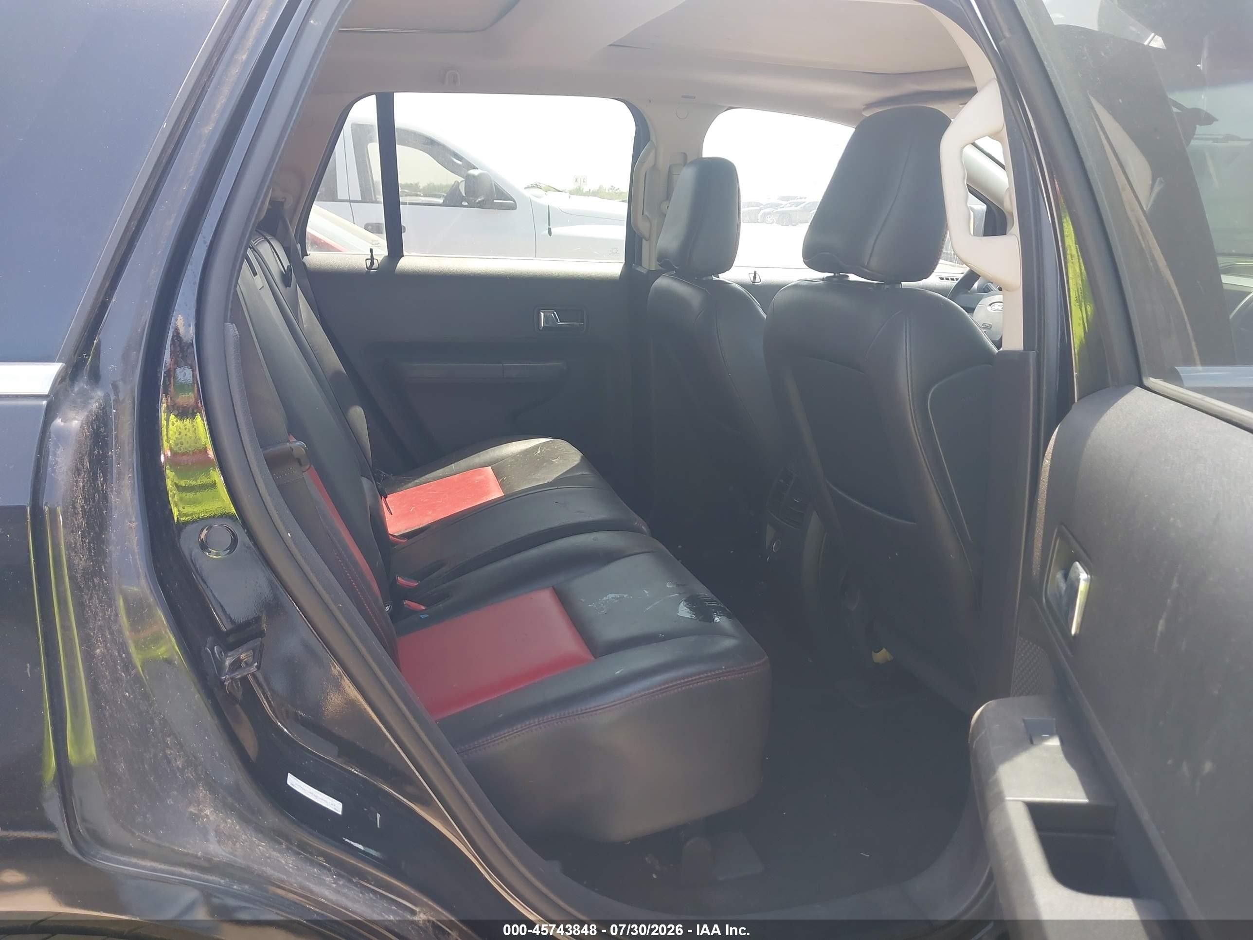 2008 Ford Edge Limited Black vin: 2FMDK39C68BA22147