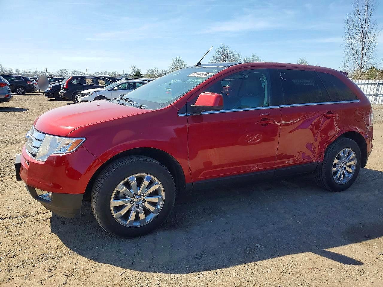 2008 Ford Edge Limited Red vin: 2FMDK39C68BB35161