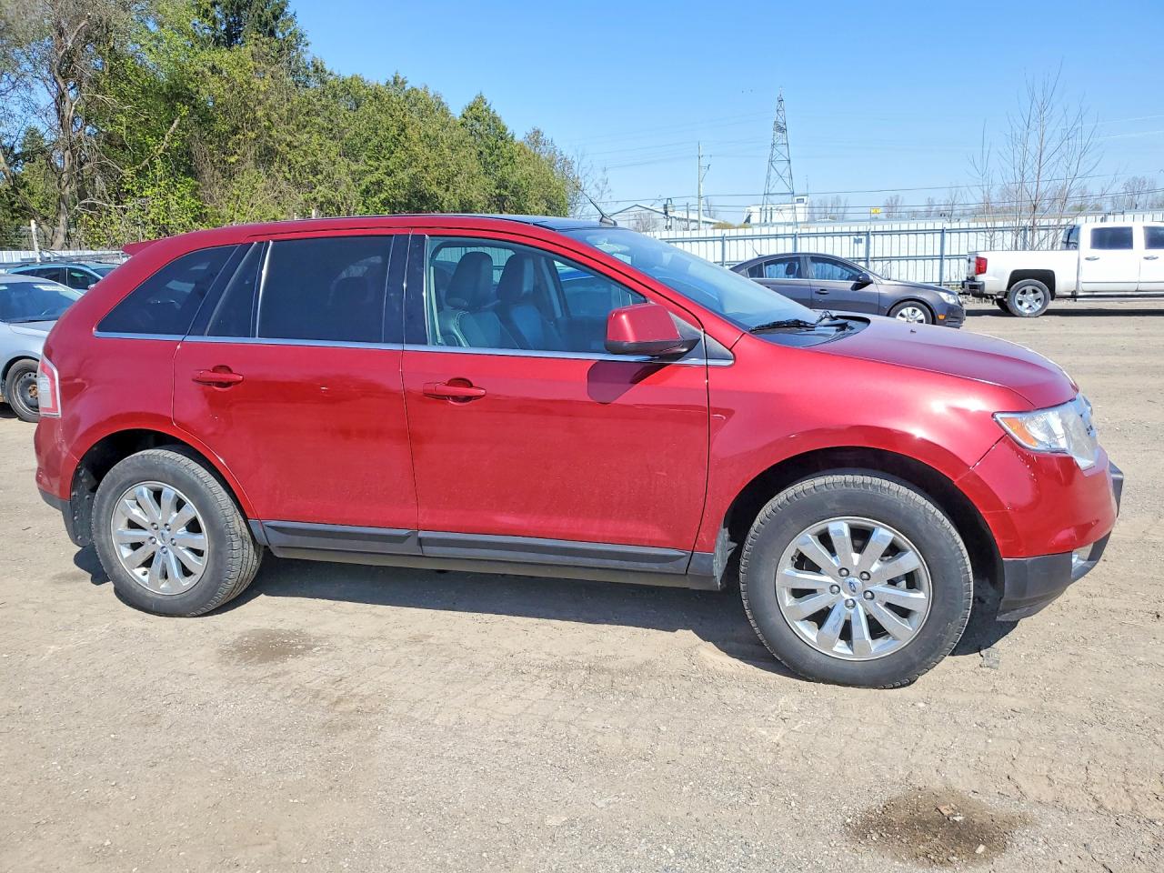 2008 Ford Edge Limited Red vin: 2FMDK39C68BB35161