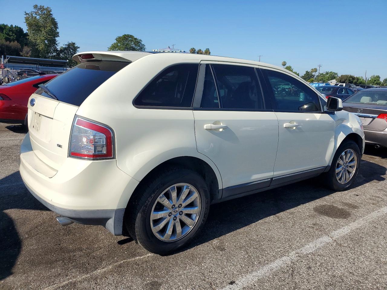 2007 Ford Edge Sel Plus White vin: 2FMDK39C77BA64096