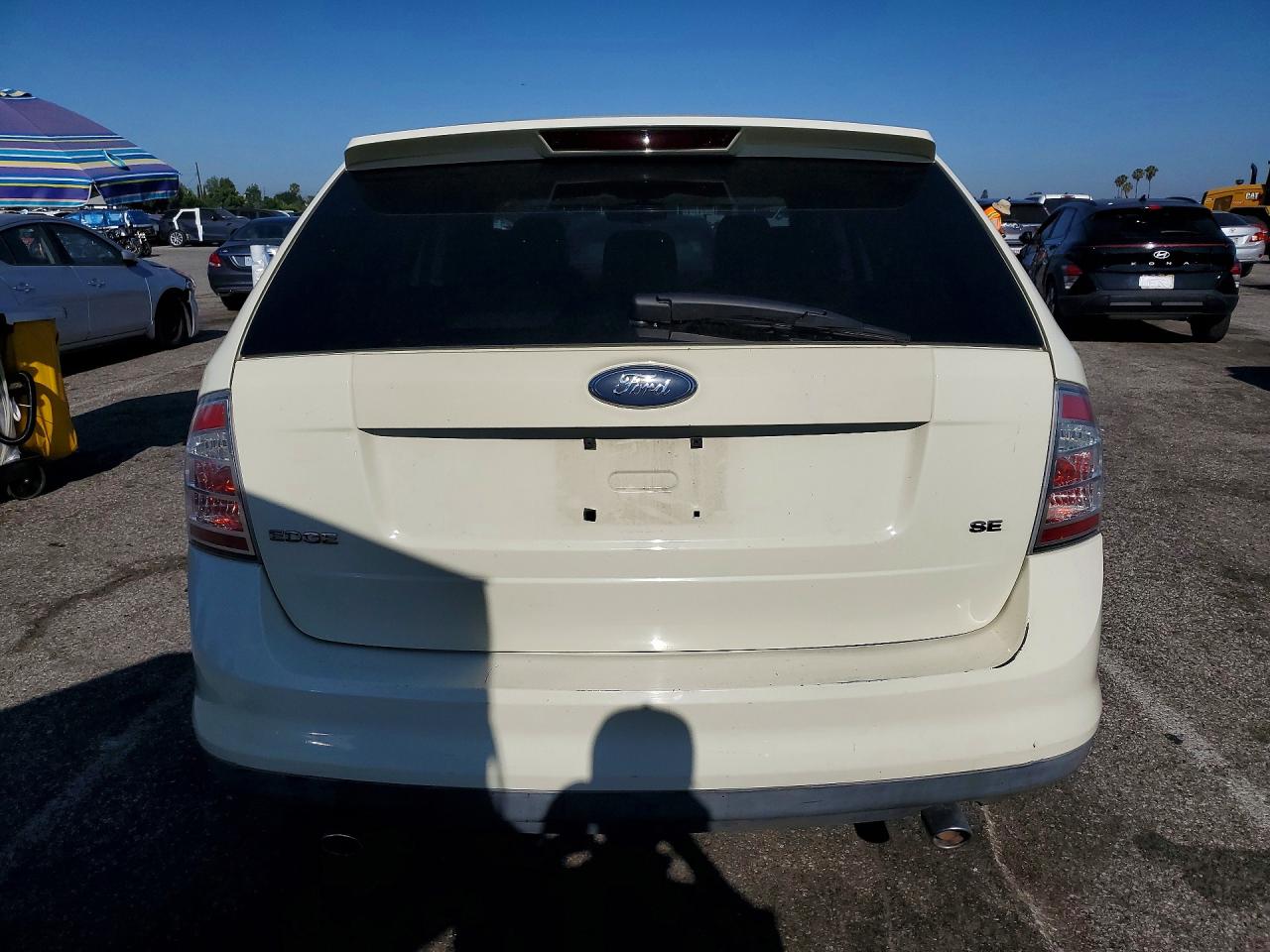2007 Ford Edge Sel Plus White vin: 2FMDK39C77BA64096