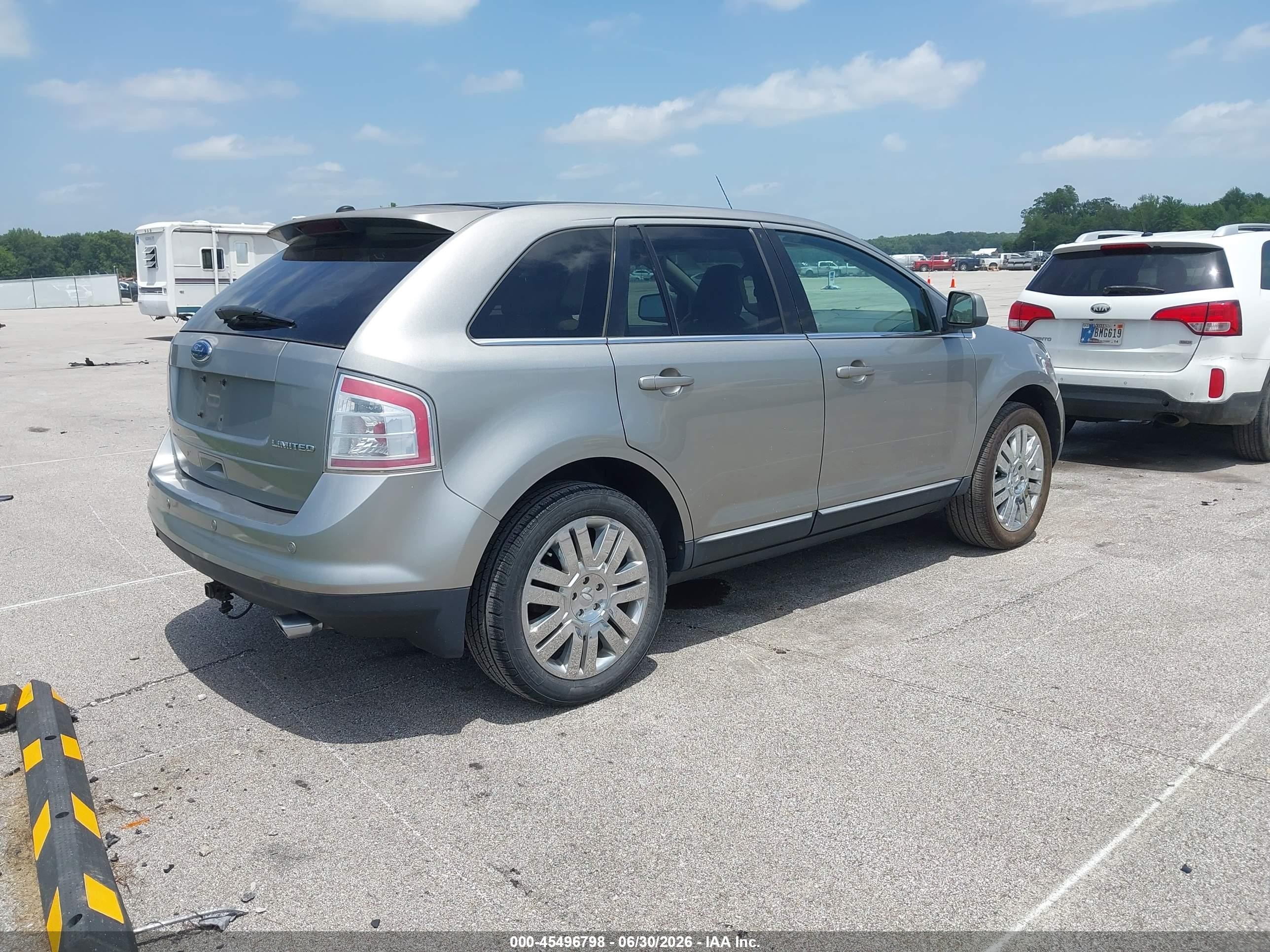 2008 Ford Edge Limited Серый vin: 2FMDK39C78BA93597