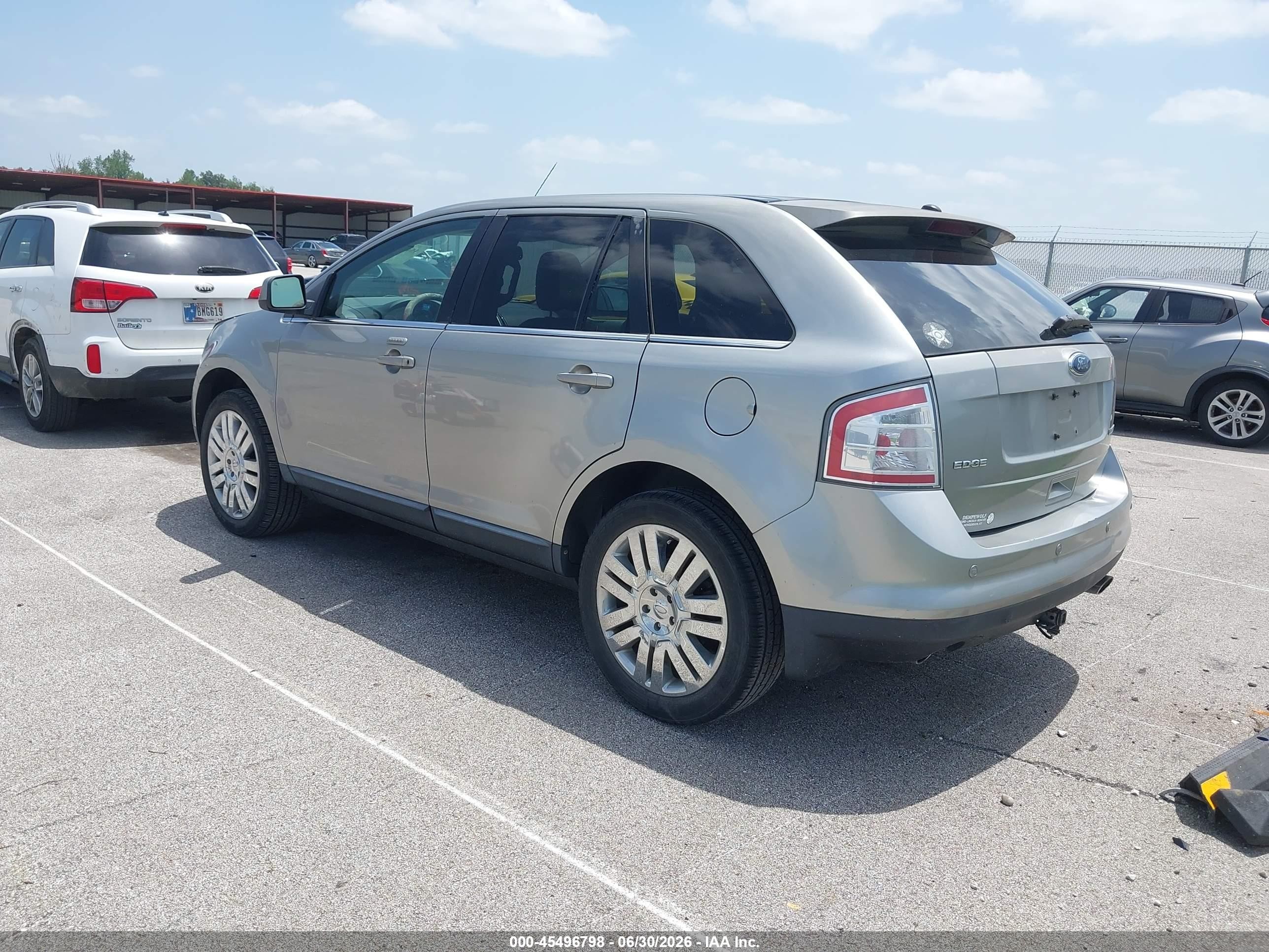 2008 Ford Edge Limited Серый vin: 2FMDK39C78BA93597