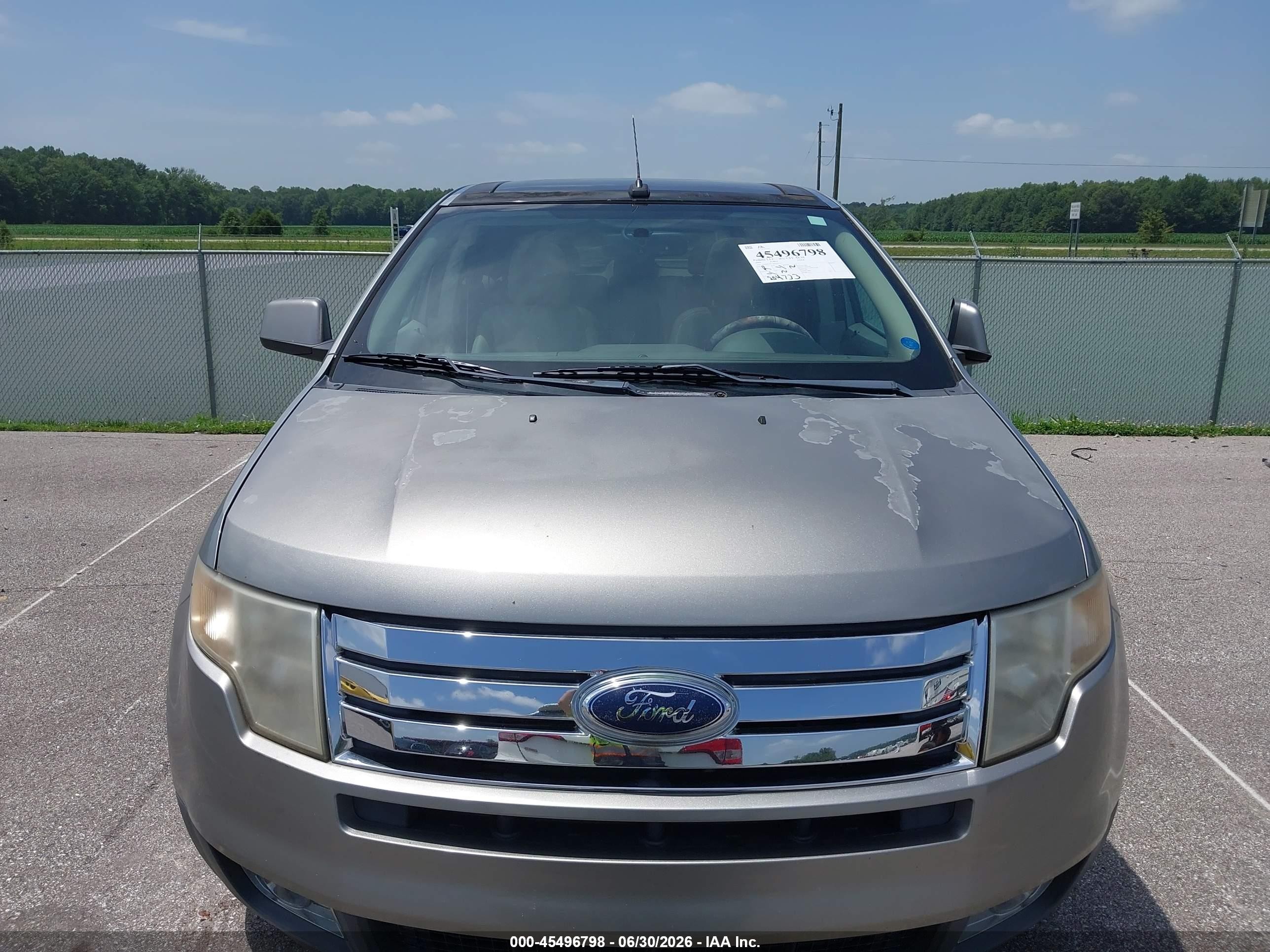 2008 Ford Edge Limited Серый vin: 2FMDK39C78BA93597
