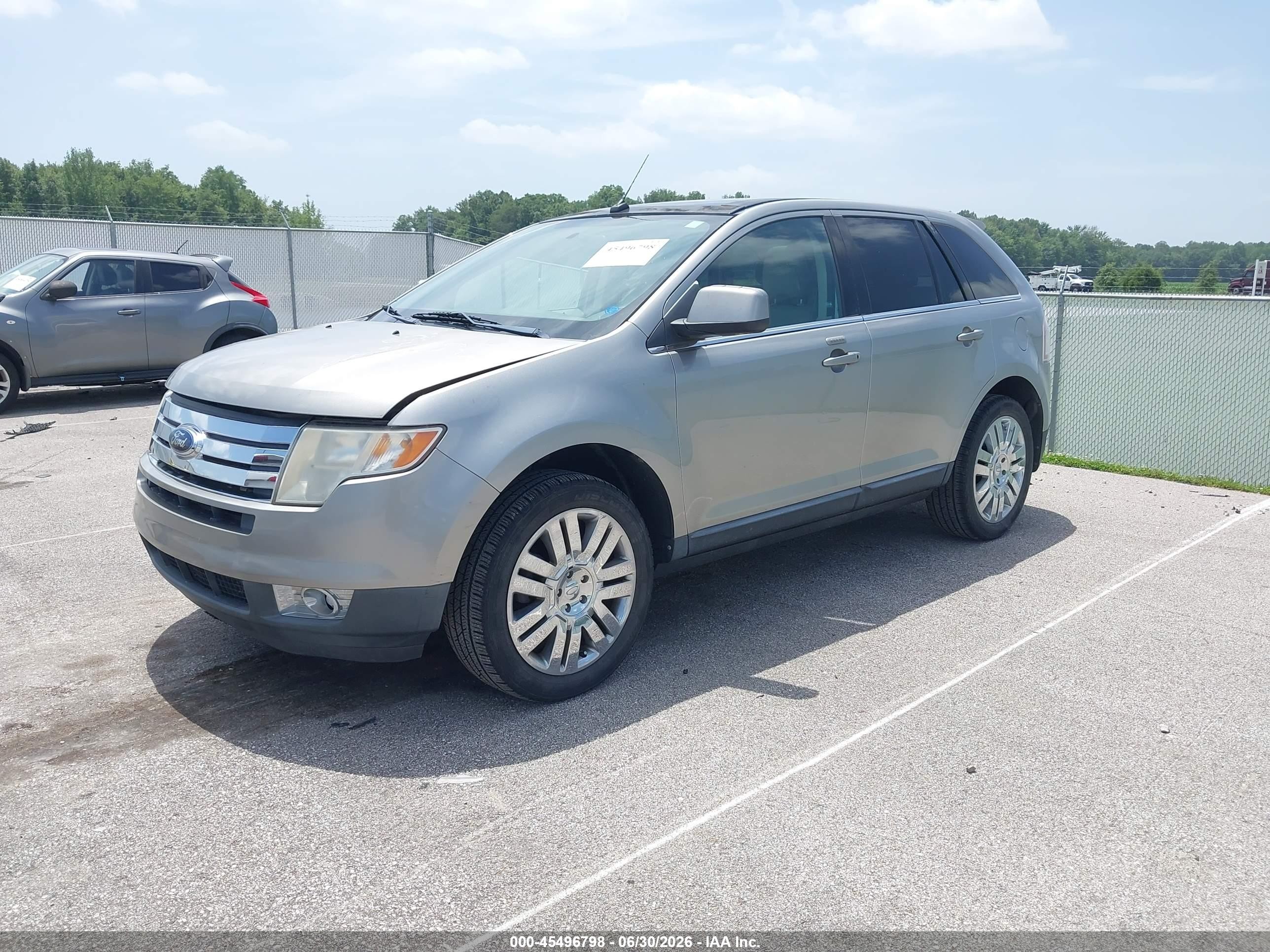 2008 Ford Edge Limited Серый vin: 2FMDK39C78BA93597