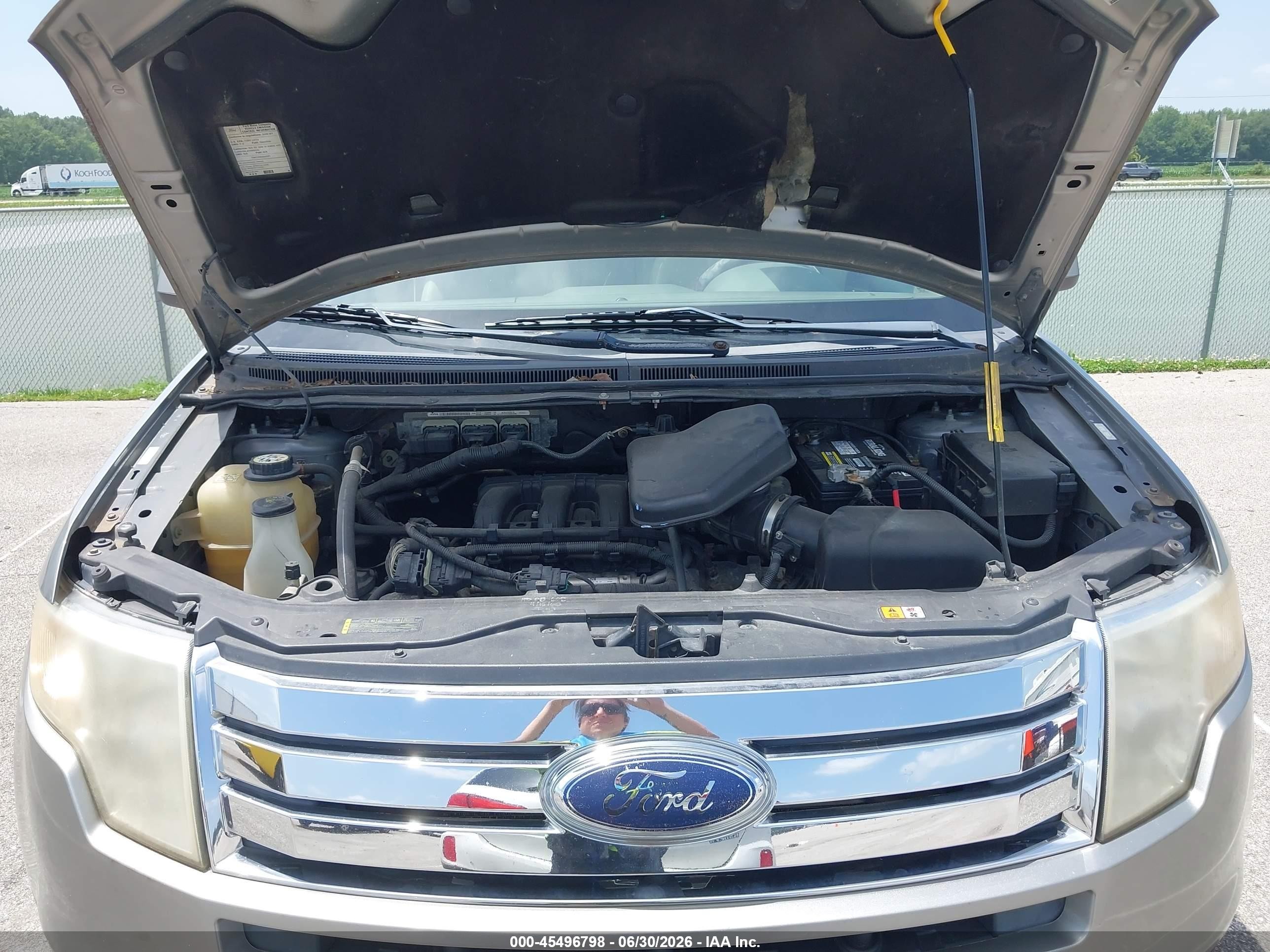 2008 Ford Edge Limited Серый vin: 2FMDK39C78BA93597