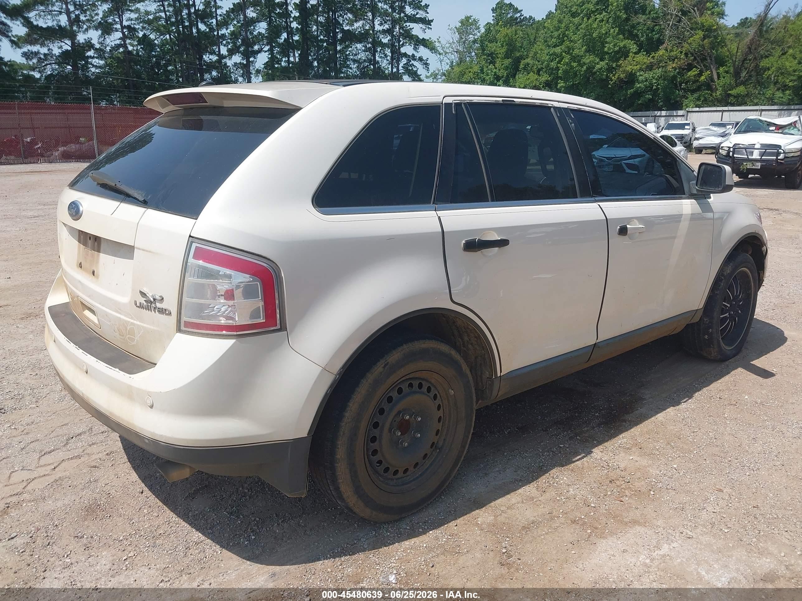 2008 Ford Edge Limited Белый vin: 2FMDK39C78BB04226
