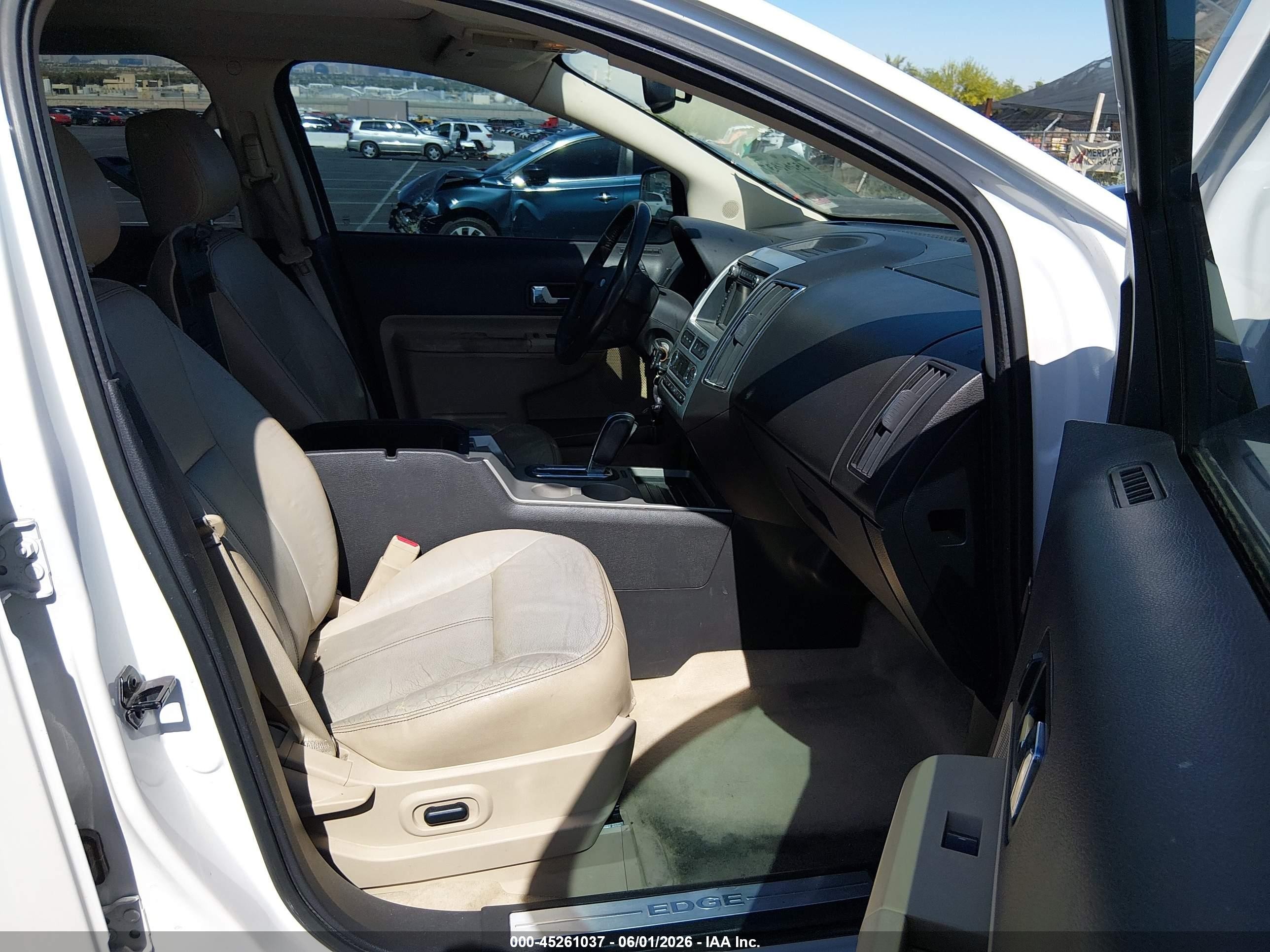 2009 Ford Edge Limited White vin: 2FMDK39C79BA86375