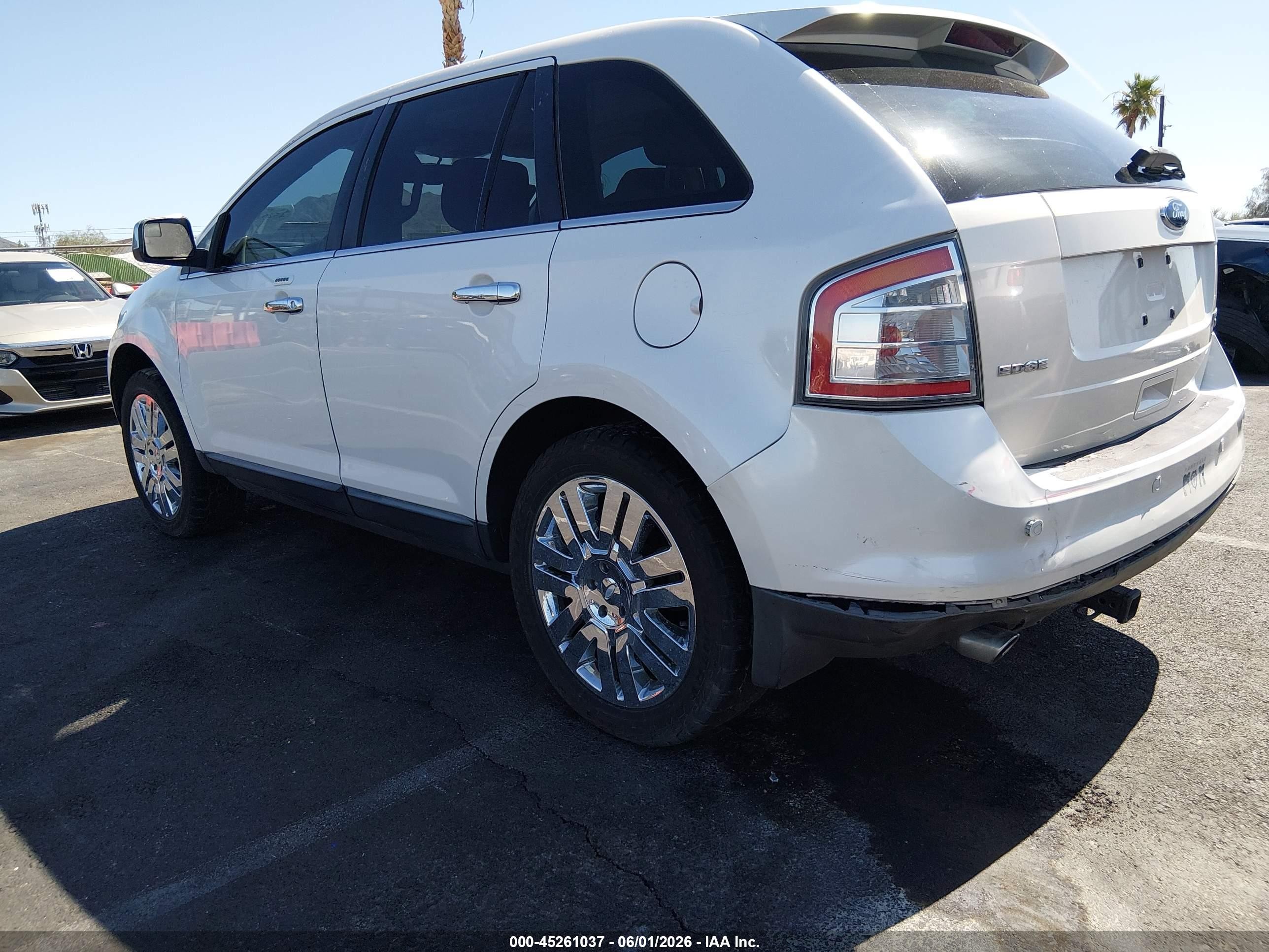 2009 Ford Edge Limited White vin: 2FMDK39C79BA86375