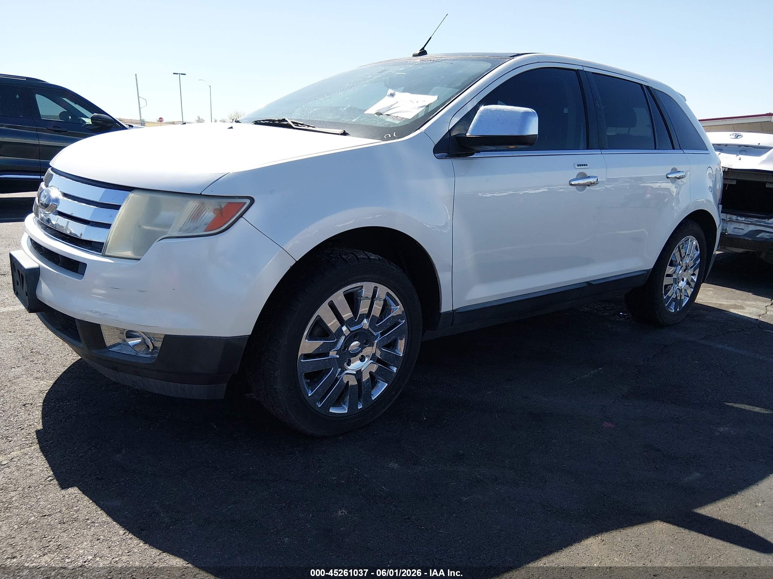 2009 Ford Edge Limited White vin: 2FMDK39C79BA86375